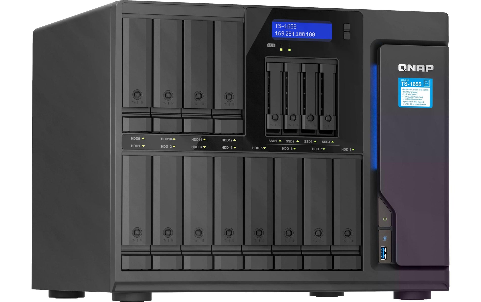 QNAP Intel Atom C5125 – 8 GB, DDR4 UDIMM, 2,8 GHz