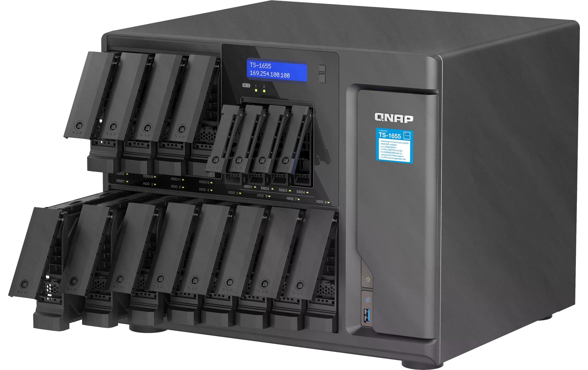 QNAP Intel Atom C5125 – 8 GB, DDR4 UDIMM, 2,8 GHz