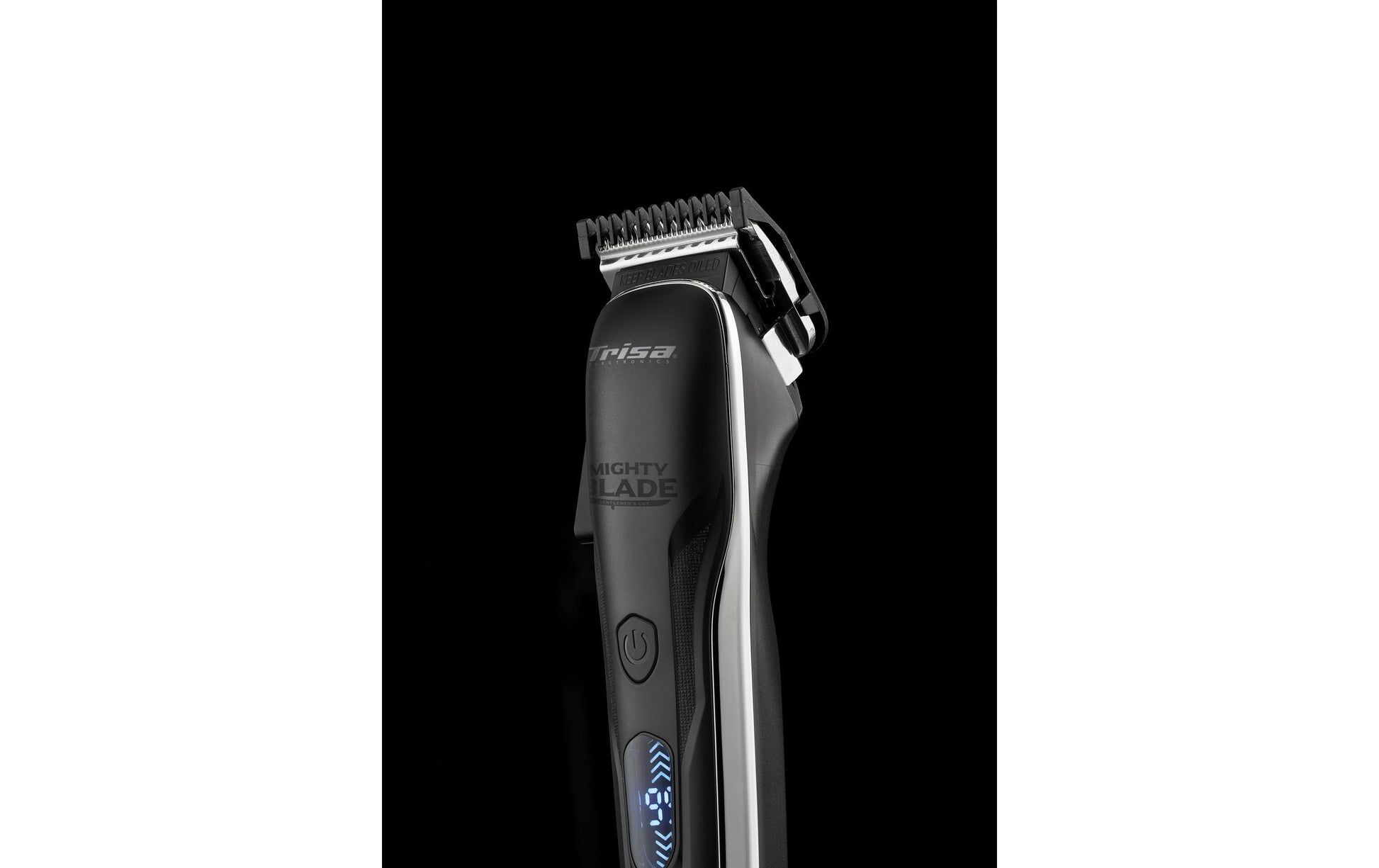 Trisa Bart- und Haarschneider – 0,6–14 mm, 5 Stufen, Akku 180 min – Schwarz