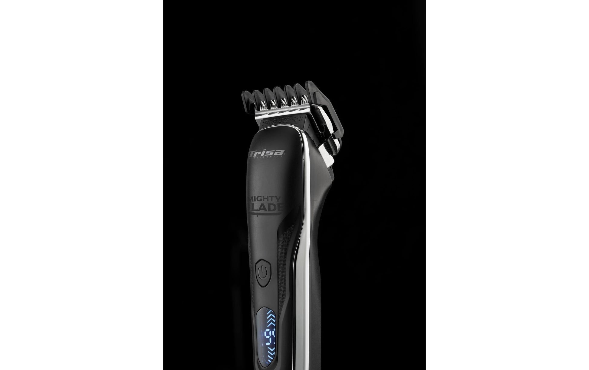 Trisa Bart- und Haarschneider – 0,6–14 mm, 5 Stufen, Akku 180 min – Schwarz