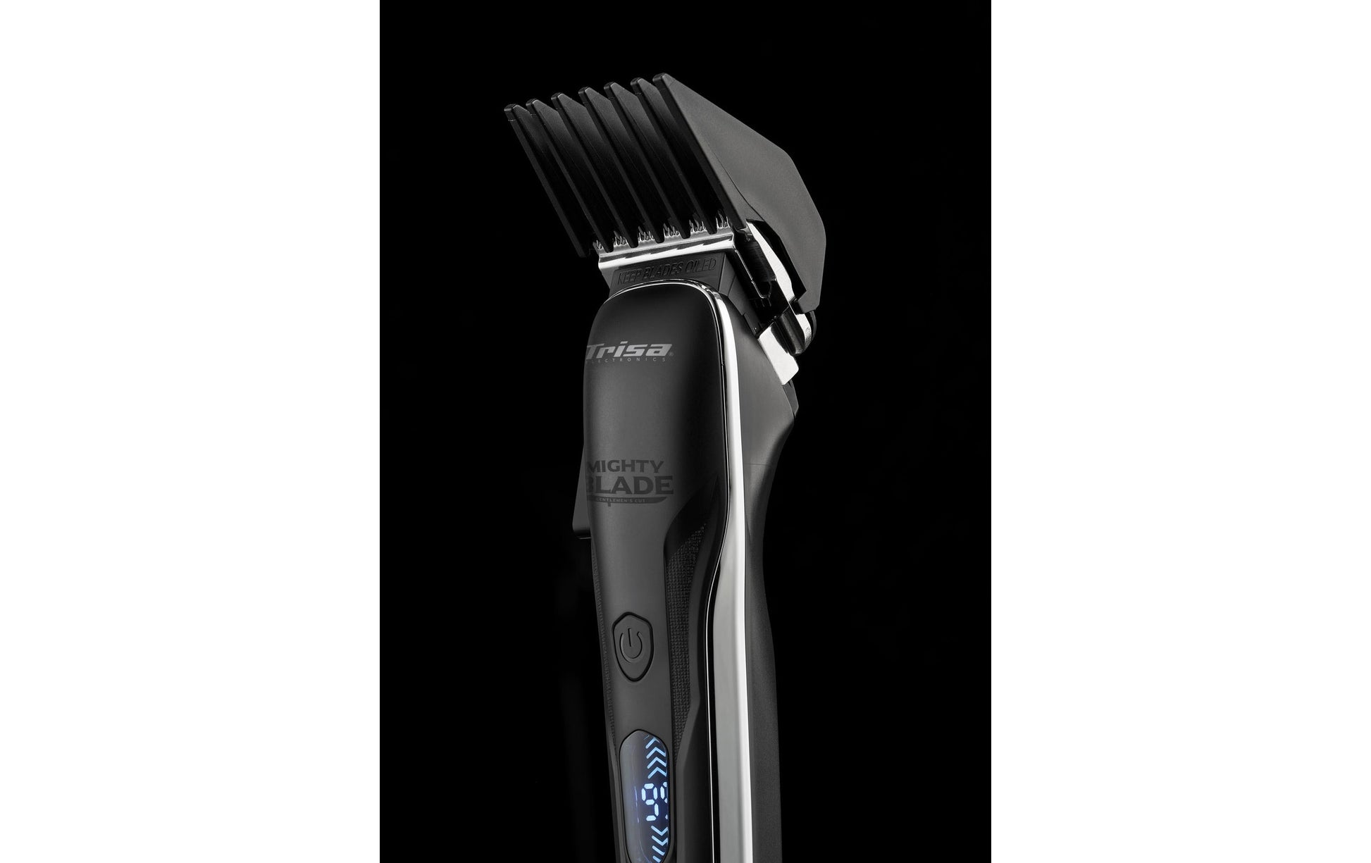 Trisa Bart- und Haarschneider – 0,6–14 mm, 5 Stufen, Akku 180 min – Schwarz