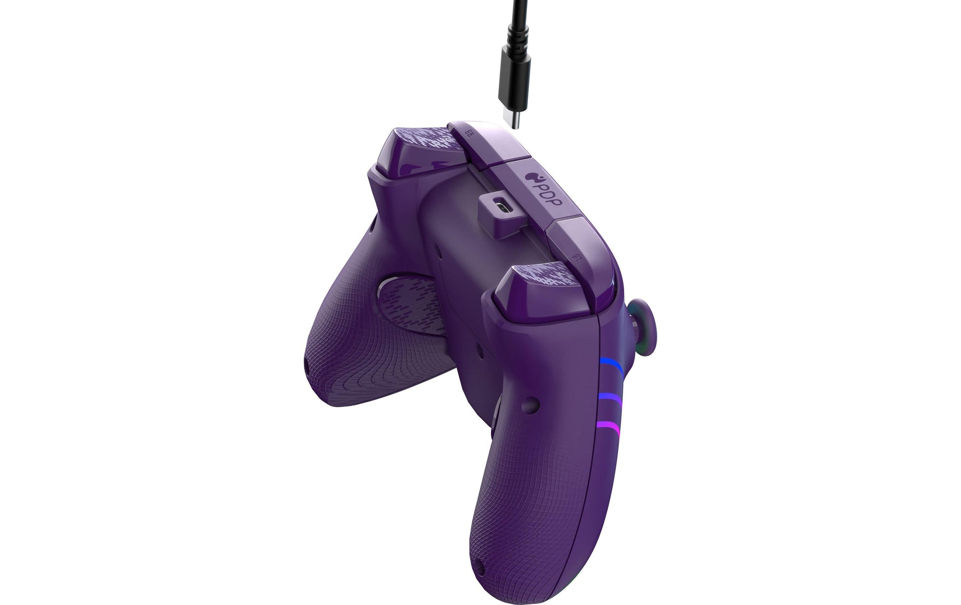 PDP Afterglow Wave – Gamepad – USB (kabelgebunden, USB-C), RGB, für Xbox Series X/S & PC, Violett