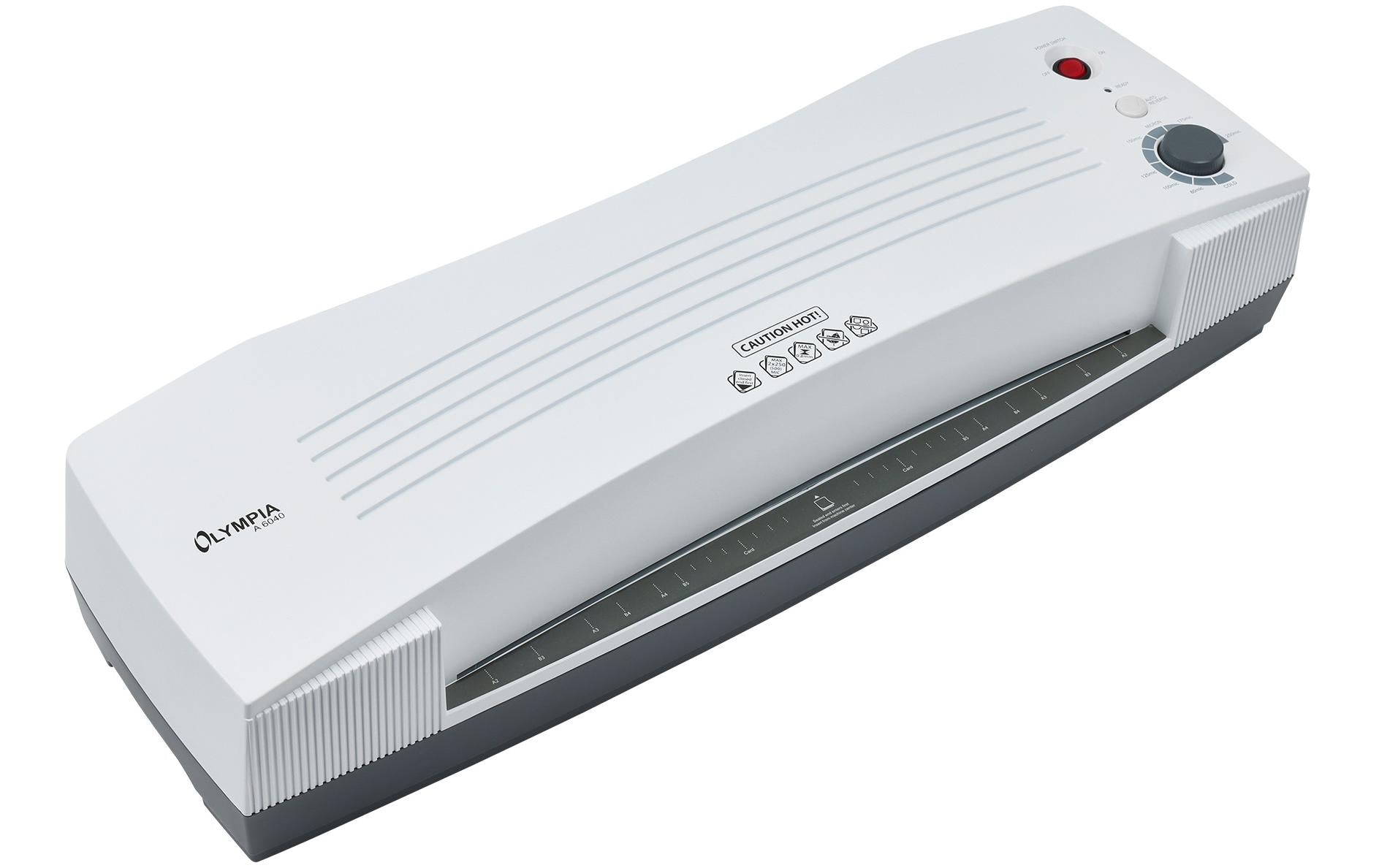 Olympia A 6040 Laminiergerät A2 – 4-Rollen, 250 µm, Kaltlamination, Aufheizzeit 8 Min., Rücklauffunktion