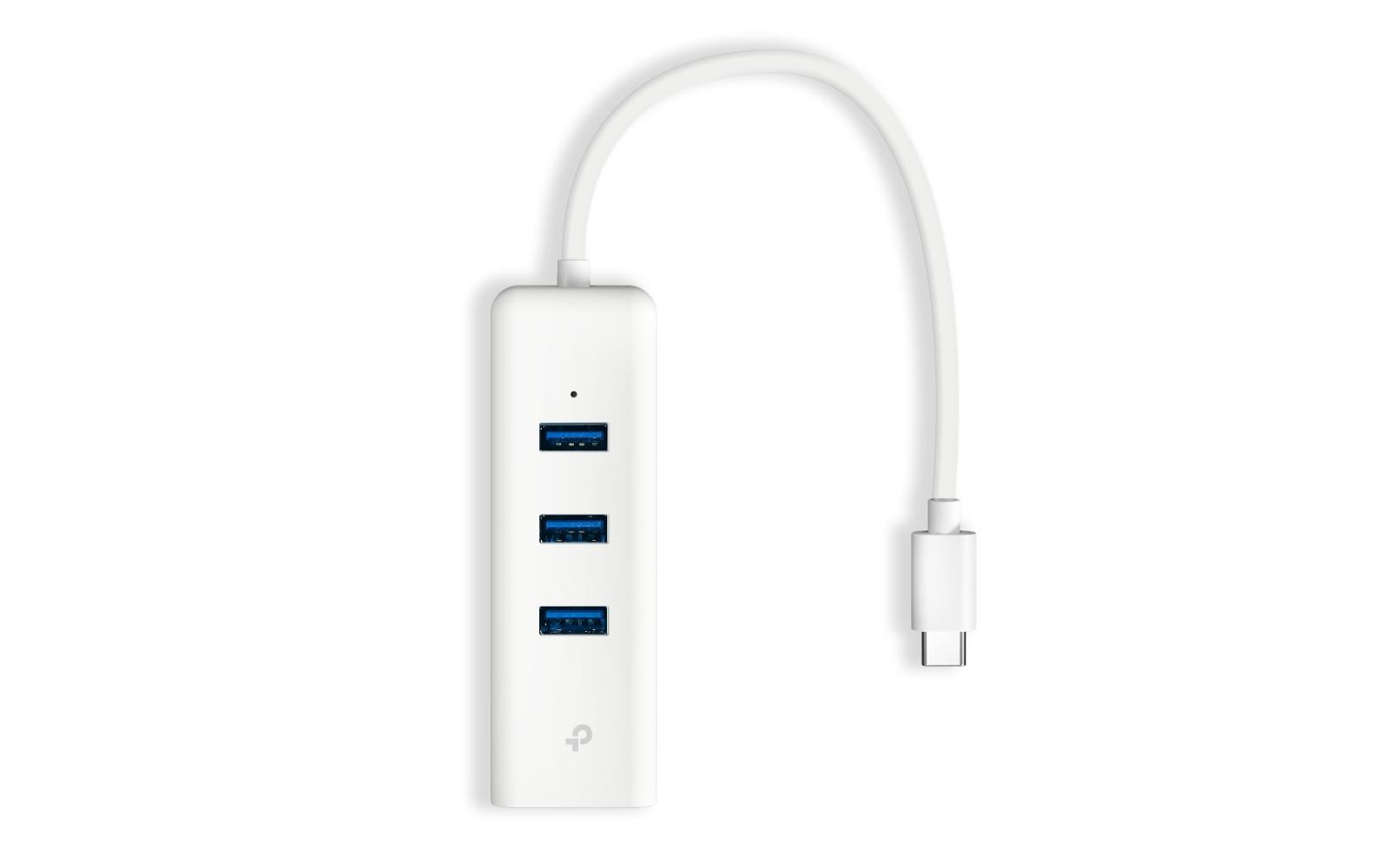 TP-Link UE300C USB-Hub – USB-C, 3× USB-A, GbE, für Windows/Mac/ChromeOS