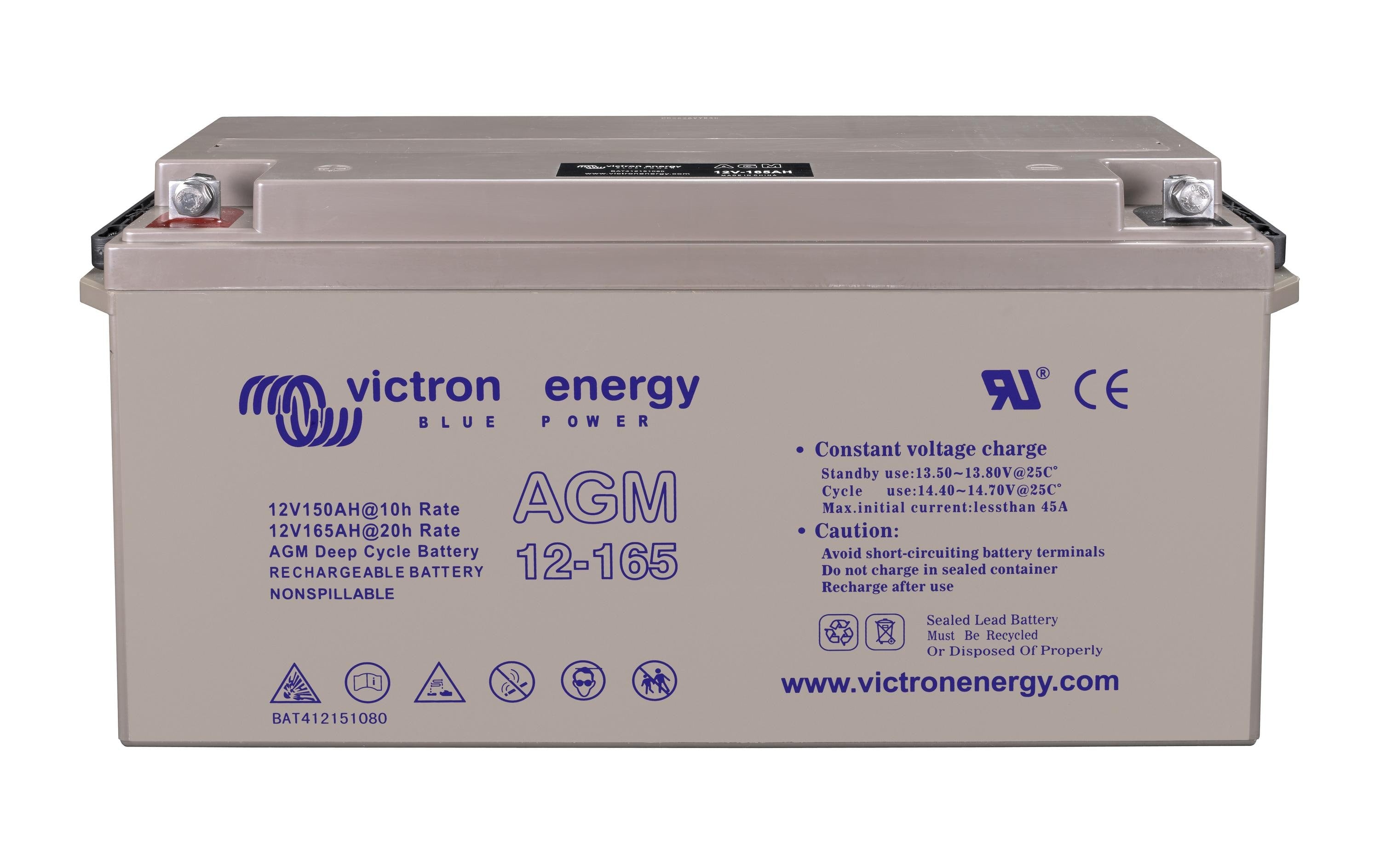 Victron Gel Deep Cycle Akku 12 V 165000 mAh 1980,00 Wh Blei-Gel – für Geräte