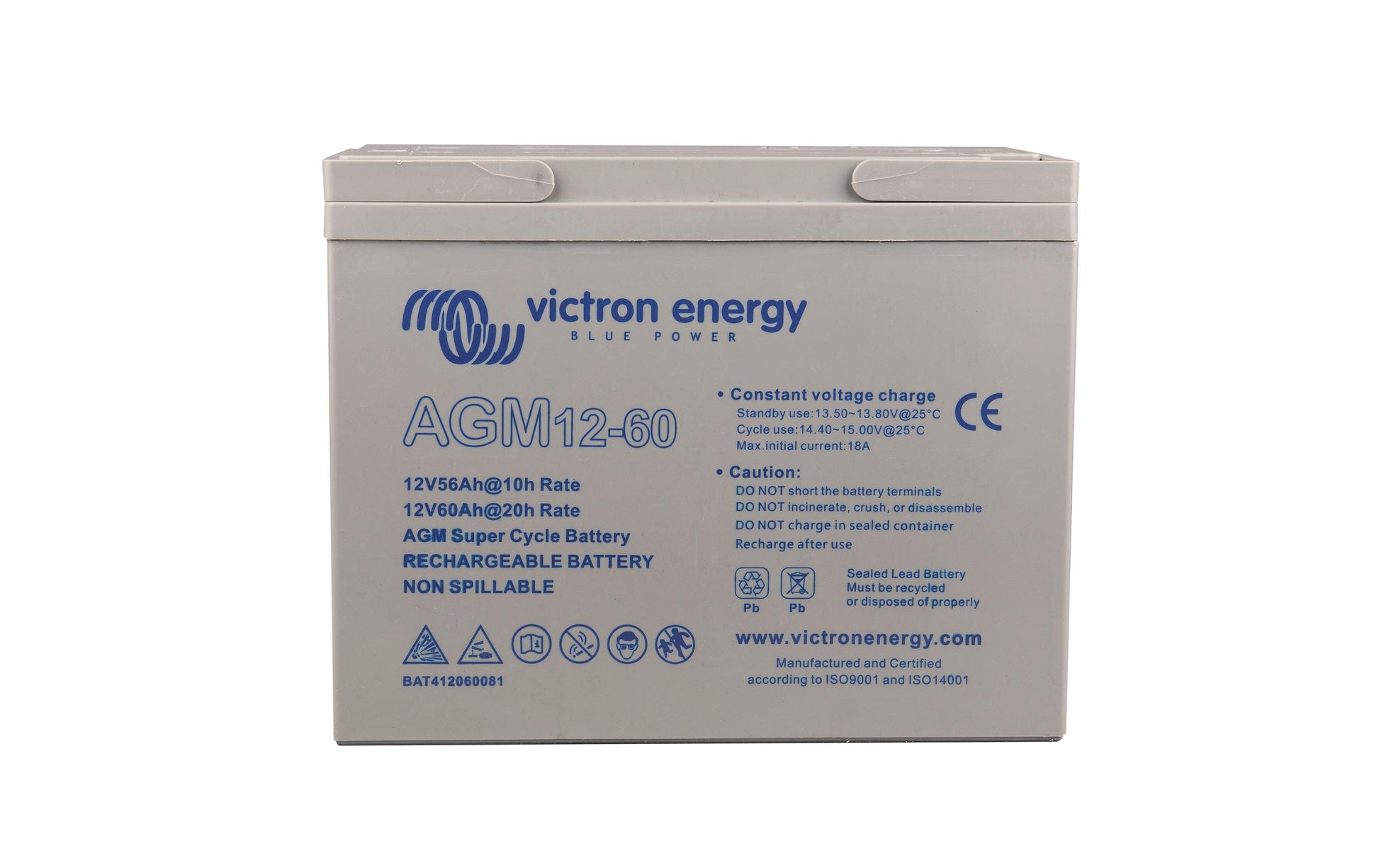 Victron AGM Super Cycle M6 Akku 12 V 60000 mAh 720,00 Wh – für Geräte