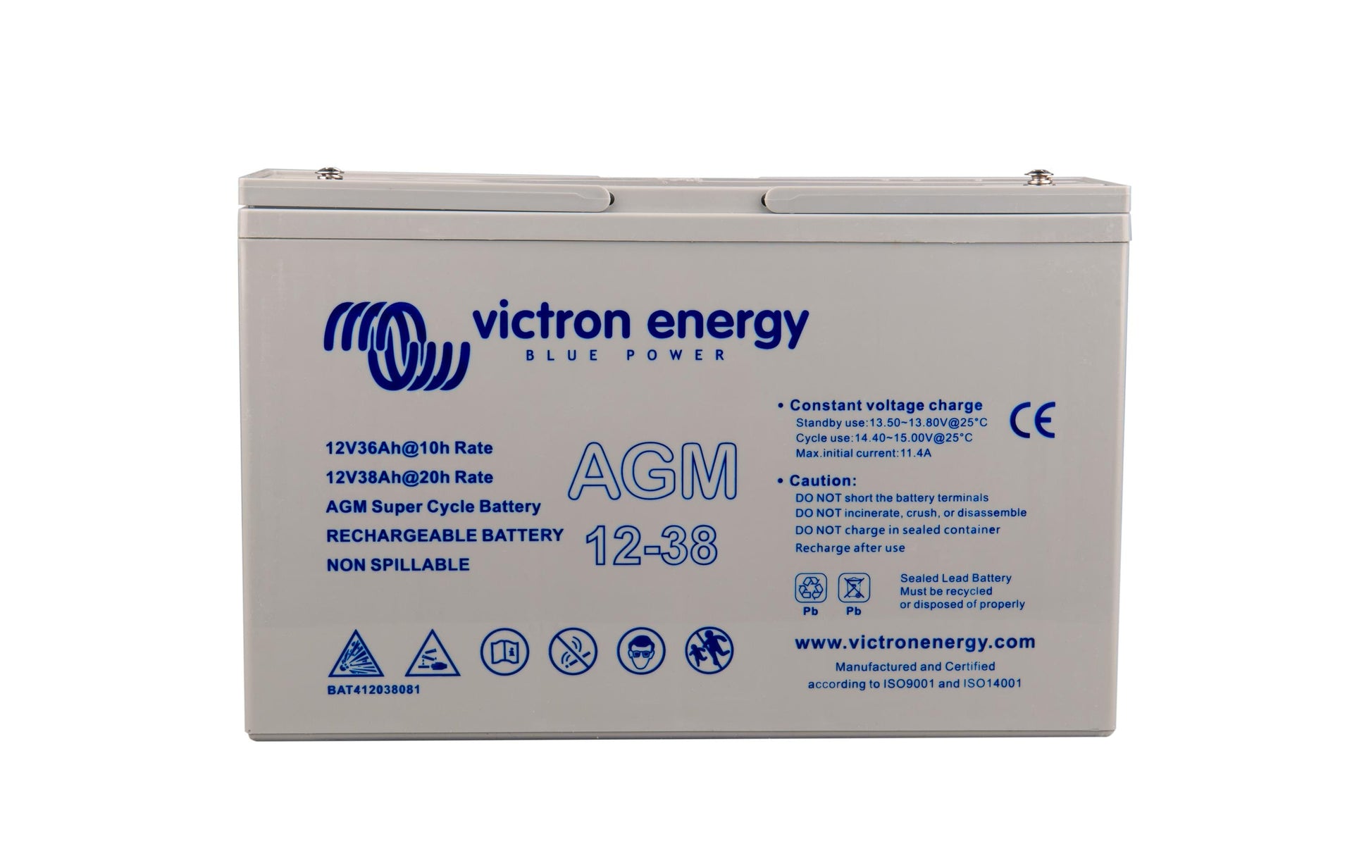 Victron Super Cycle Akku 12 V 38000 mAh 456,00 Wh AGM