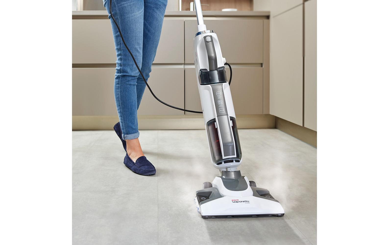 Polti Dampfreiniger Vaporetto 3 Clean – 1800 W, 0,3 l Frischwassertank, Netzbetrieb, 5,0 kg