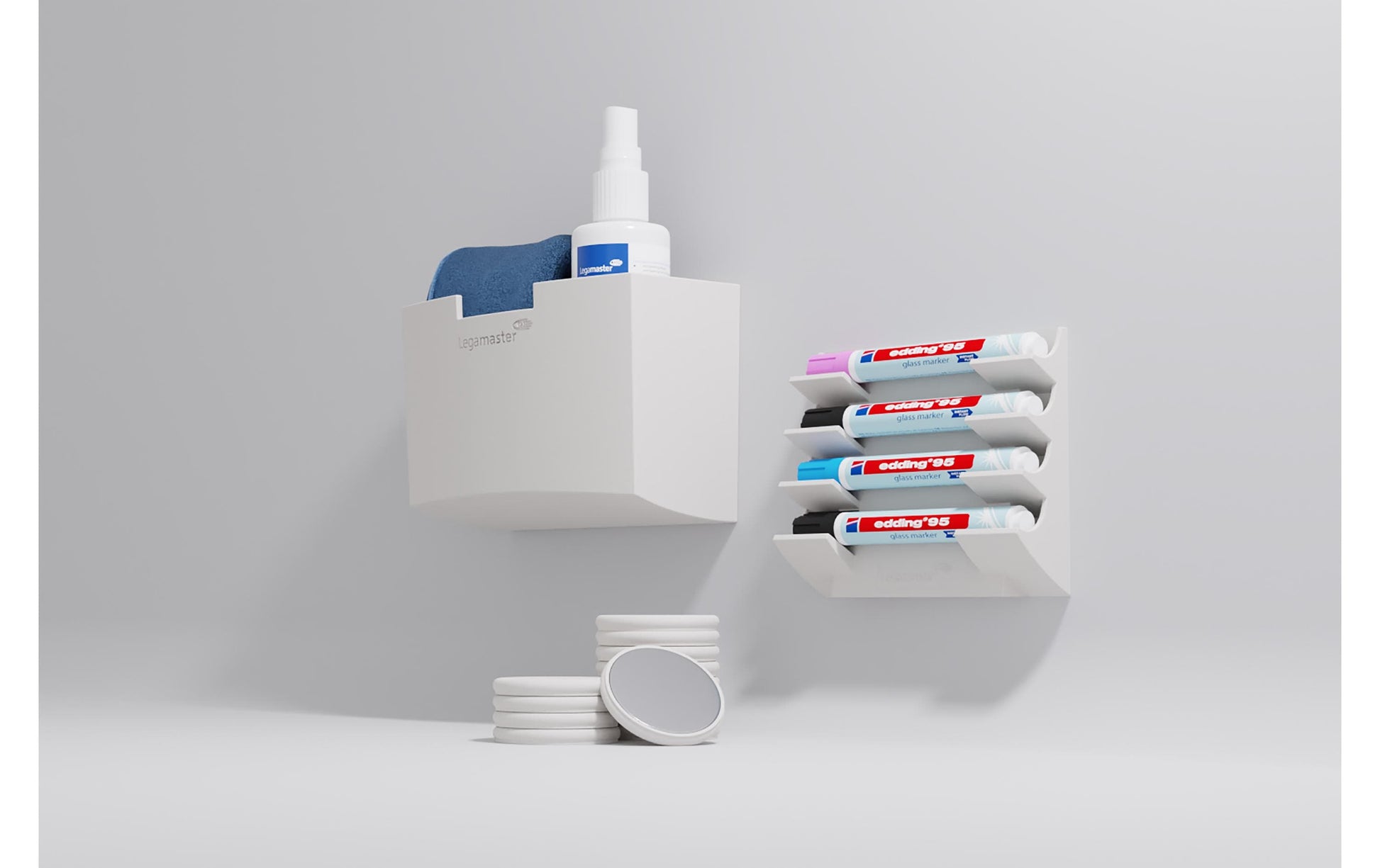 Legamaster Starter-Kit – 15,4 × 12,9 cm, magnetisch – für Whiteboards