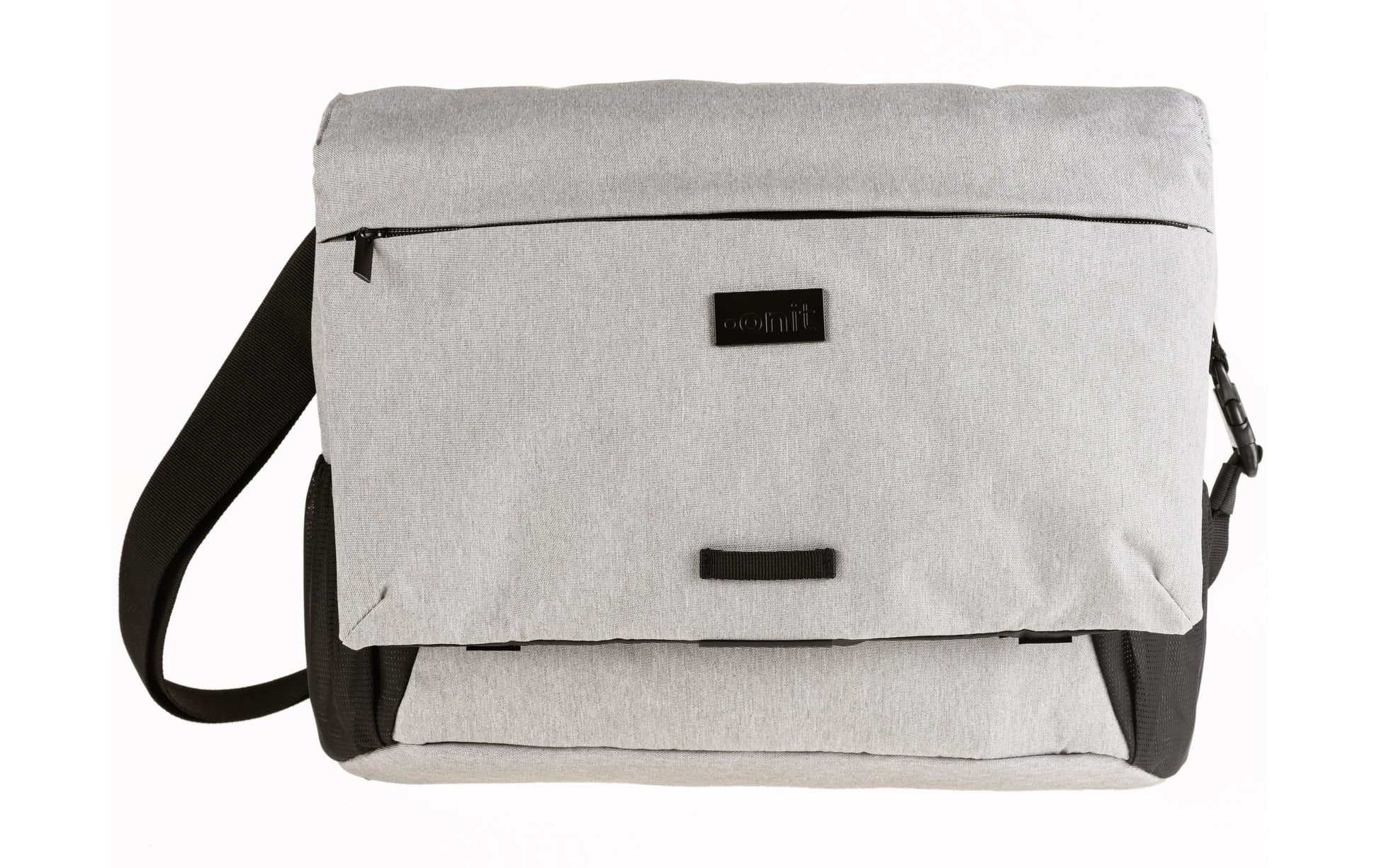 ONIT Notebook-Tasche bis 15,6" – Trolley-Band, rPET – Grau