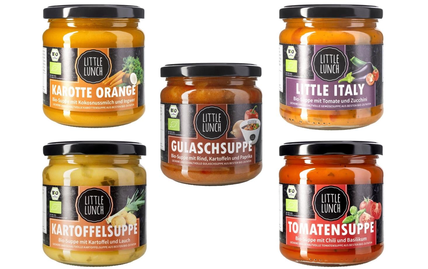 Little Lunch Suppe Klassiker-Set Bio – 5×350 ml