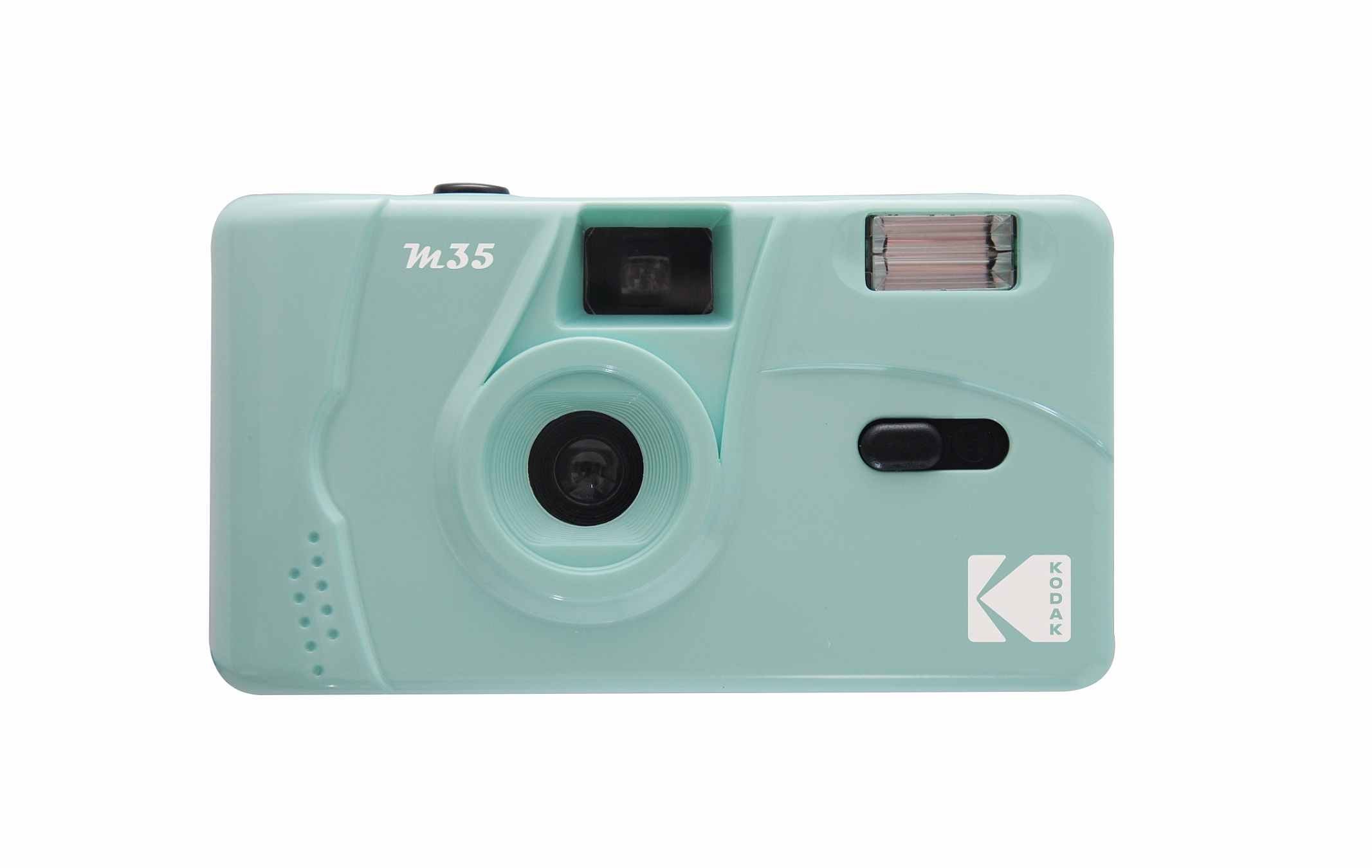 Kodak M35 – Kompakt-Filmkamera, 35 mm Film, 31 mm, Fixfokus, Eingebauter Blitz, Grün