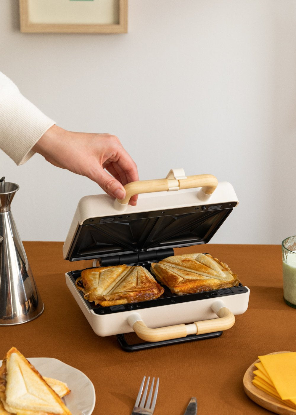 CREATE Ersatzteller Stone 3in1 Sandwich – 14 × 24 cm, für Waffeleisen 3in1 Studio, 2 Stk.