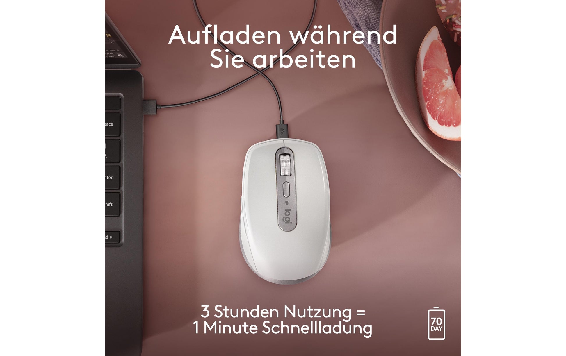 Logitech MX Anywhere 3S für Mac Blassgraue Maus