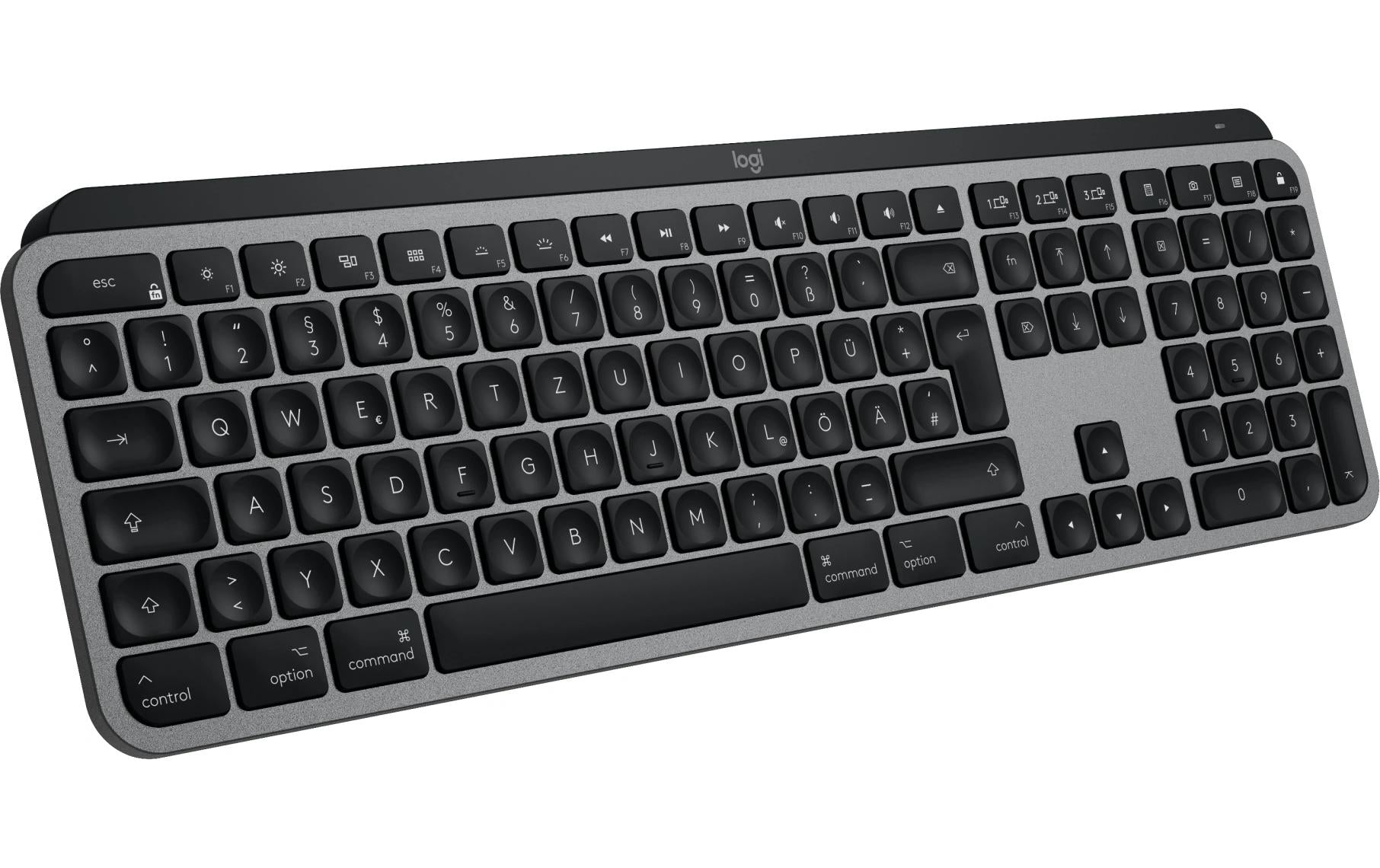 Logitech MX Keys S – Tastatur, kabellos (Bluetooth), CH-Layout (DE-CH) – für macOS