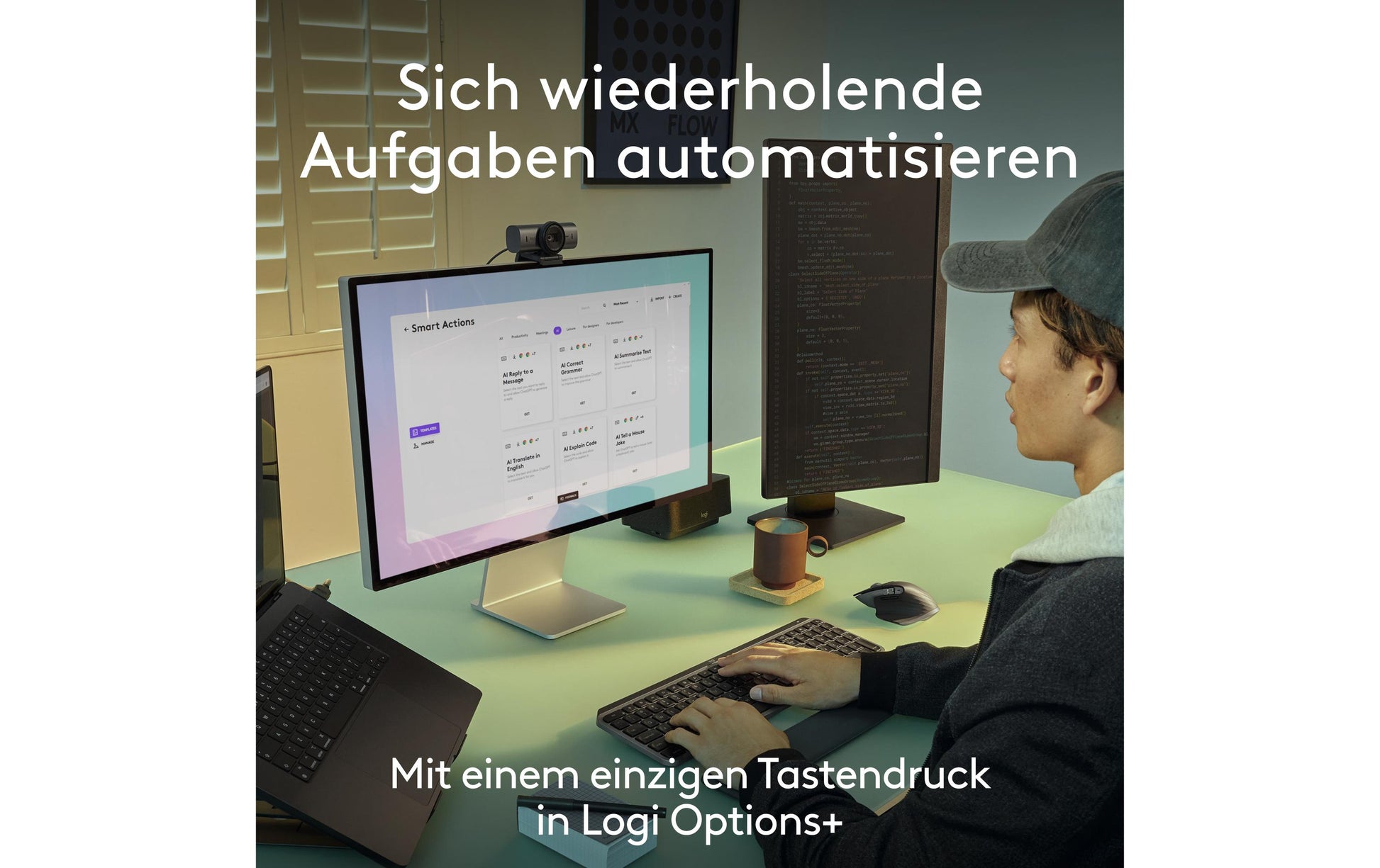 Logitech MX Keys S – Tastatur, kabellos (Bluetooth), CH-Layout (DE-CH) – für macOS