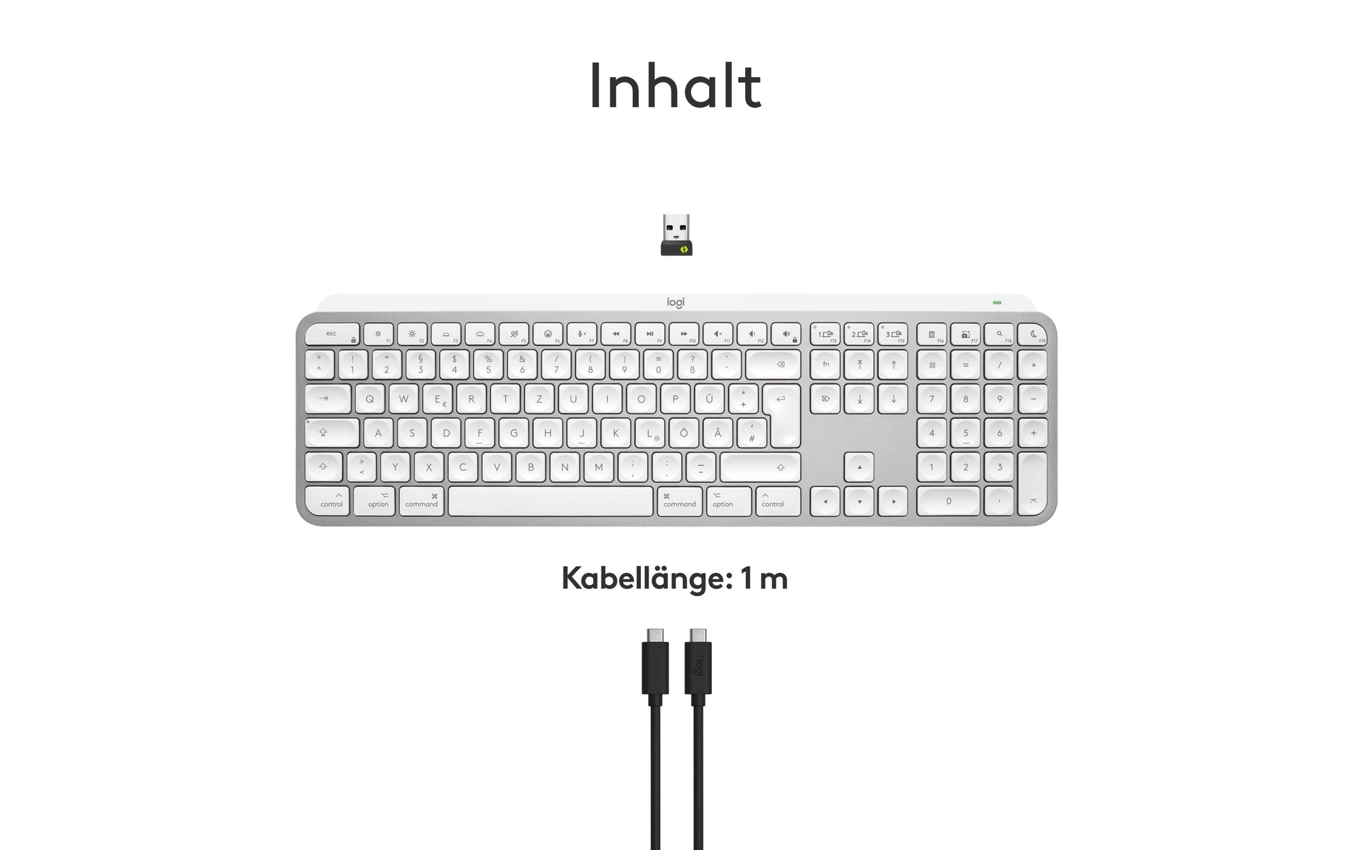 Logitech MX Keys S – Tastatur, kabellos (Bluetooth), CH-Layout (DE-CH) – für macOS