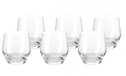 LEONARDO Puccini Whiskyglas – 0,31 l, Kristallglas, Transparent, Spülmaschinenfest, 6 Stück
