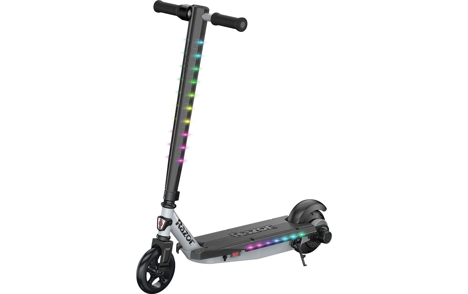 Razor PC E90 Lightshow INTL Elektroroller – 16 km/h, 10 km Reichweite, 90 W, 6 Ah – ab 8 Jahren – schwarz