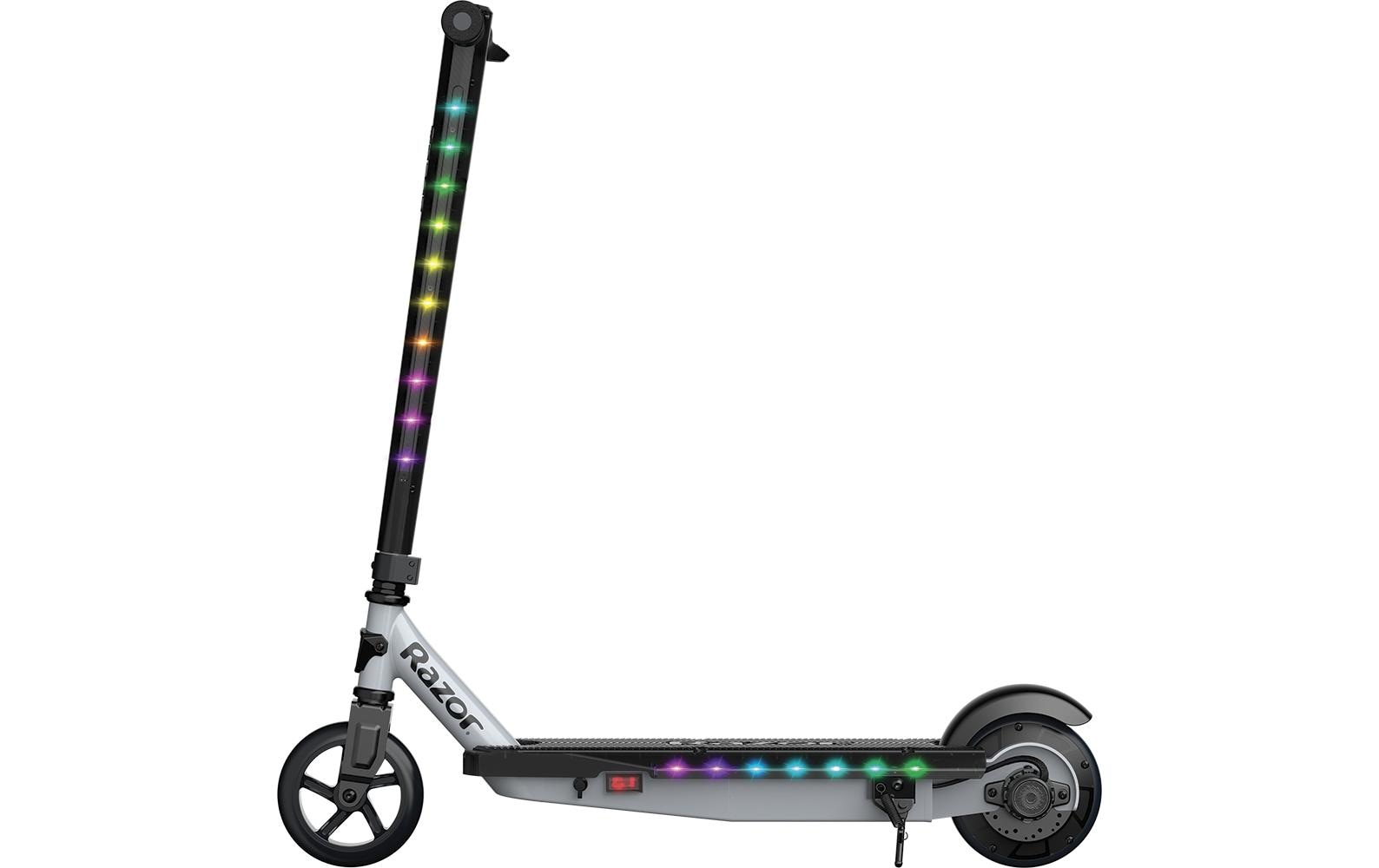 Razor PC E90 Lightshow INTL Elektroroller – 16 km/h, 10 km Reichweite, 90 W, 6 Ah – ab 8 Jahren – schwarz