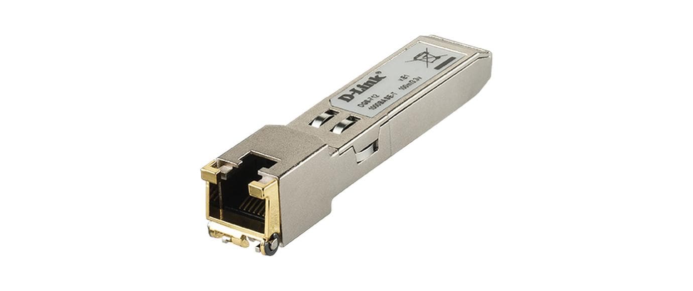 D-Link DGS-712 SFP-Transceiver (Kupfer, RJ-45) – 1 Gbit/s, bis 100 m – Silber