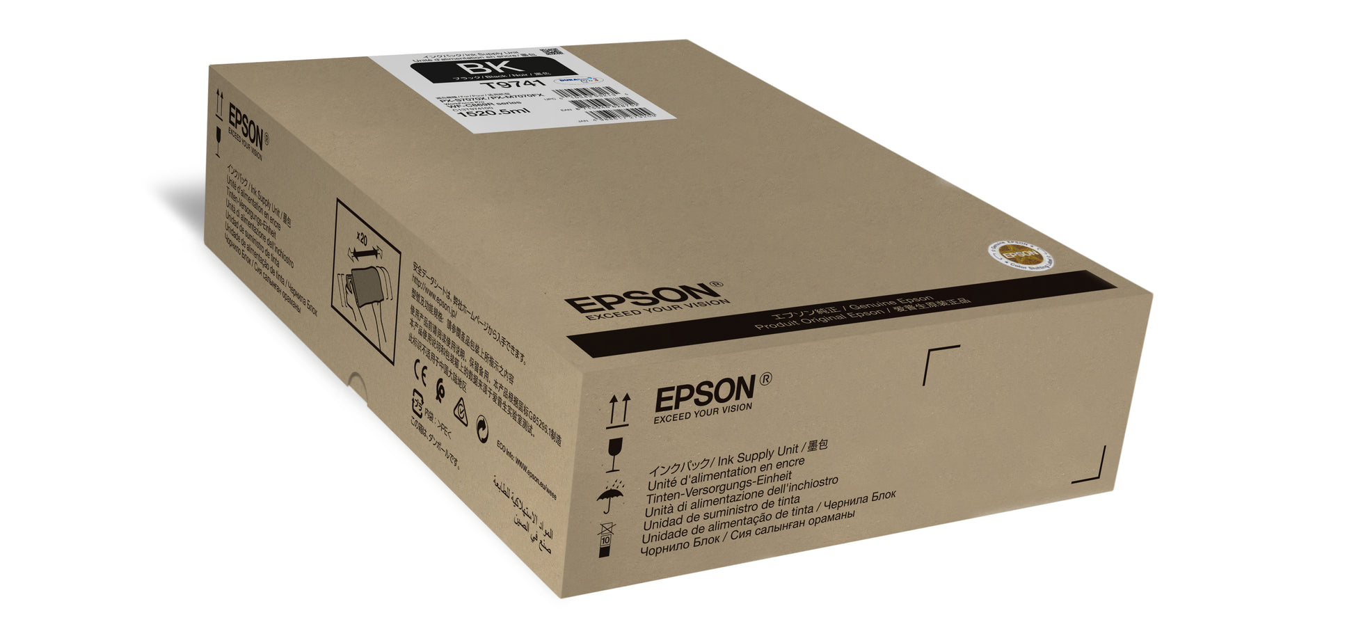 Epson Tintenpatrone C13T974100, Schwarz, 86'000 Seiten, 1'520.5 ml, Original – für WorkForce Pro WF-C869R