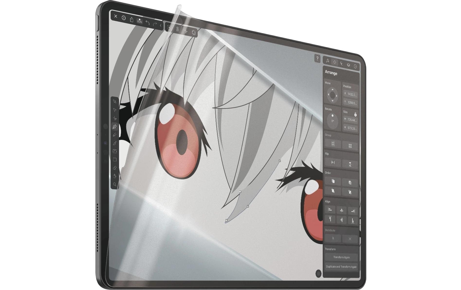 PanzerGlass GraphicPaper Displayschutzfolie – für iPad Pro 12,9" (2018–2022), PET, transparent