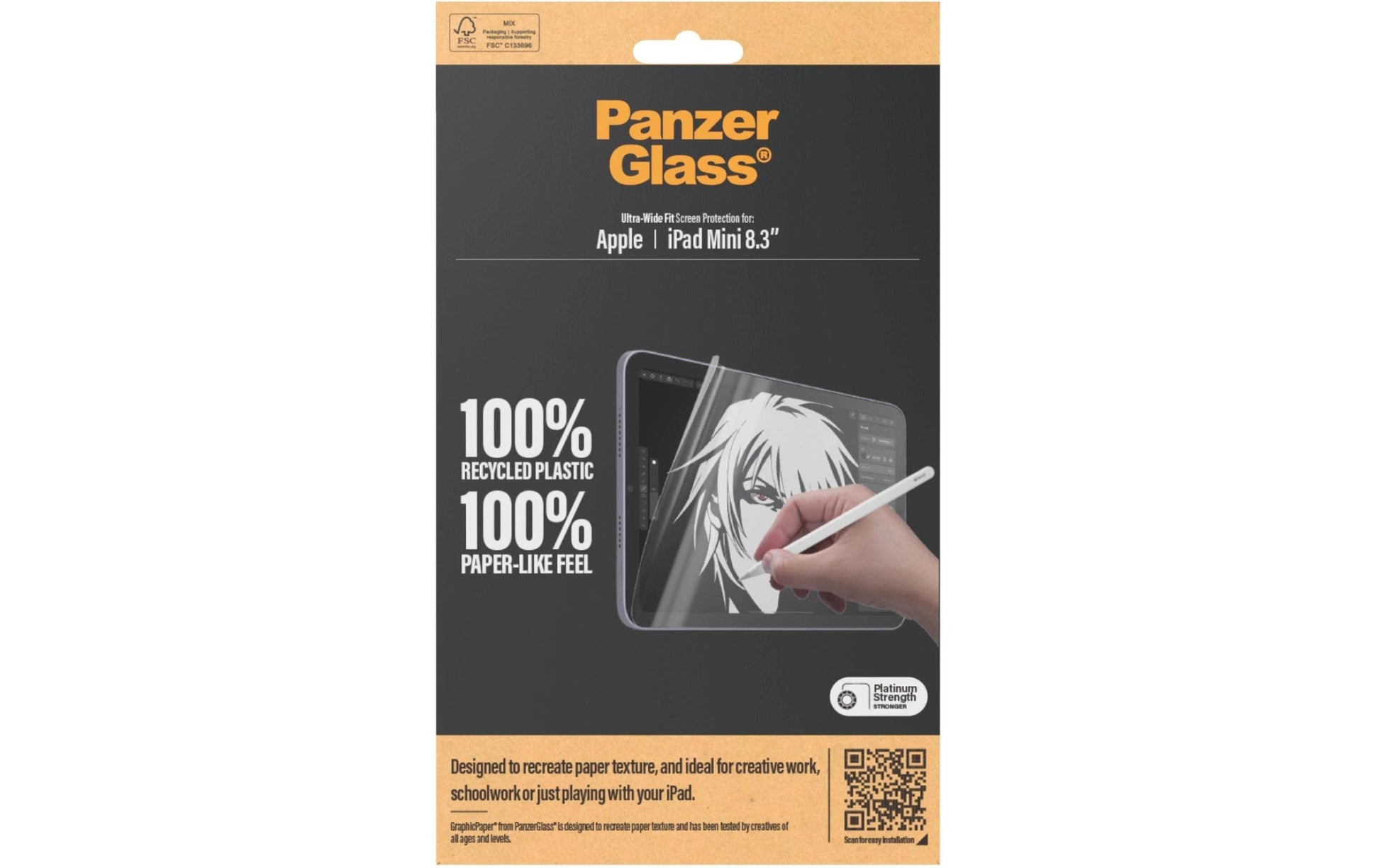 PanzerGlass GraphicPaper UWF Displayschutzfolie – für iPad mini (2024), 8,3"