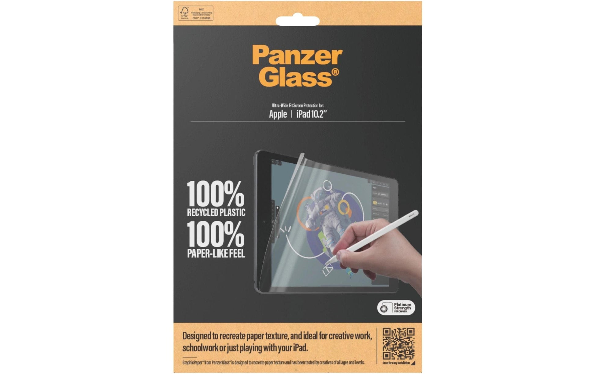 PanzerGlass Panzerglas für iPad 10,2" (7.–9. Gen.) – papierähnliche Oberfläche, Anti-Fingerprint