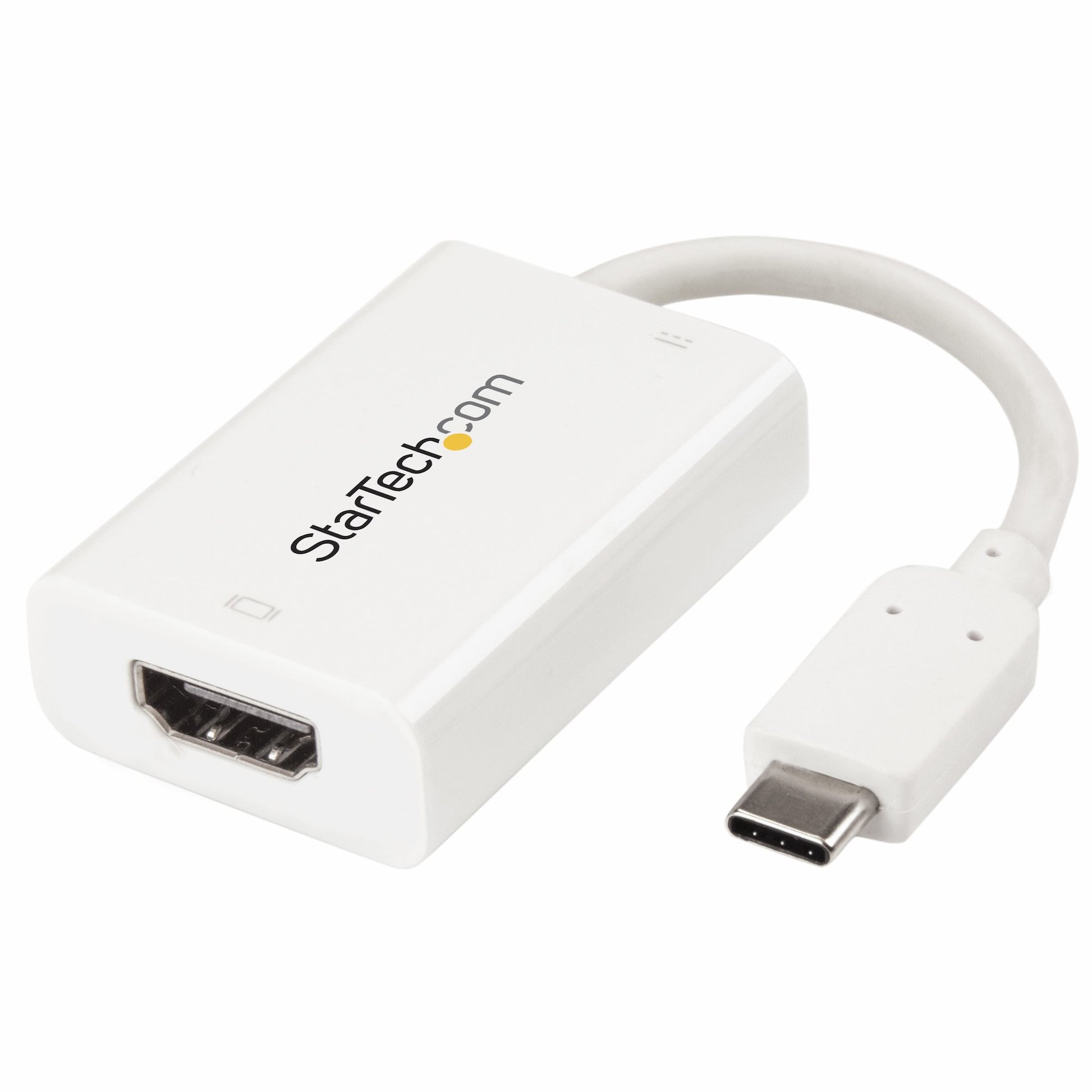 StarTech.com USB-C-auf-HDMI-Adapter – 4K (3840 × 2160) @ 60 Hz, 0,1 m, HDMI 2.0, für USB-C-Geräte, Weiss