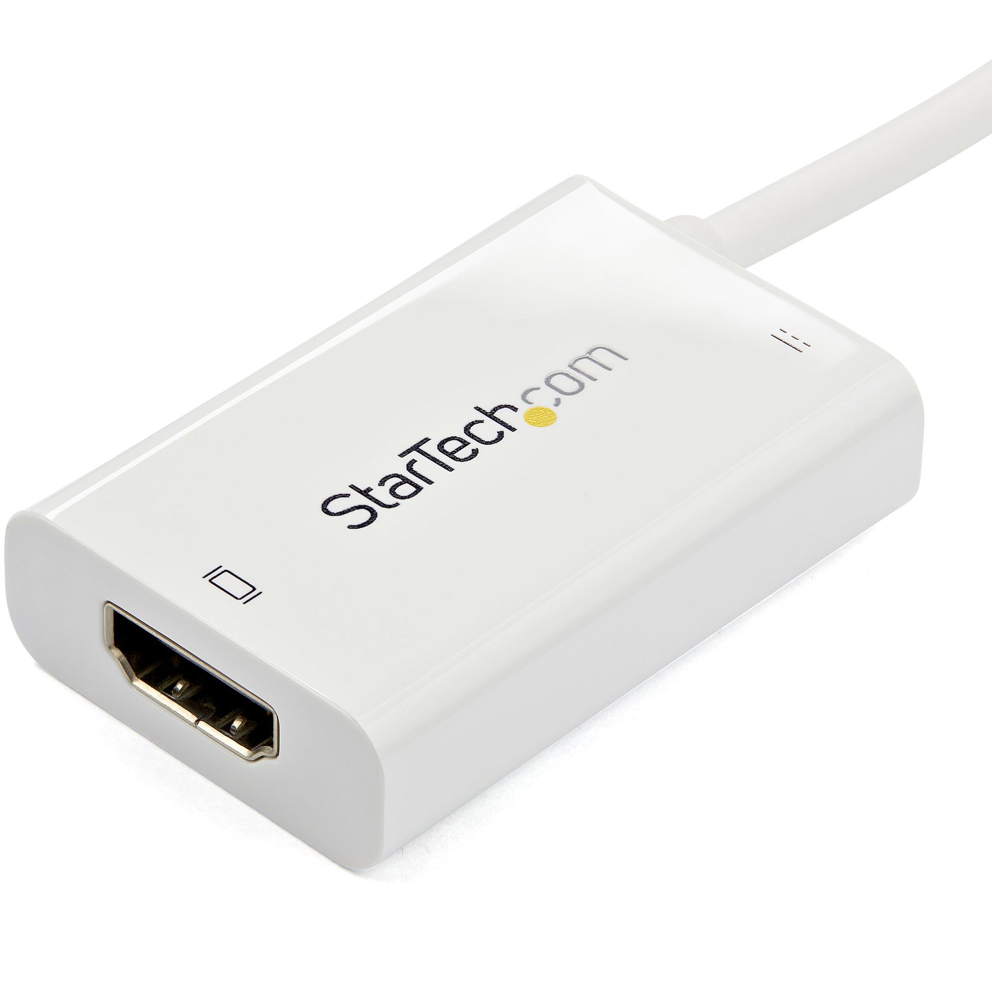 StarTech.com USB-C-auf-HDMI-Adapter – 4K (3840 × 2160) @ 60 Hz, 0,1 m, HDMI 2.0, für USB-C-Geräte, Weiss
