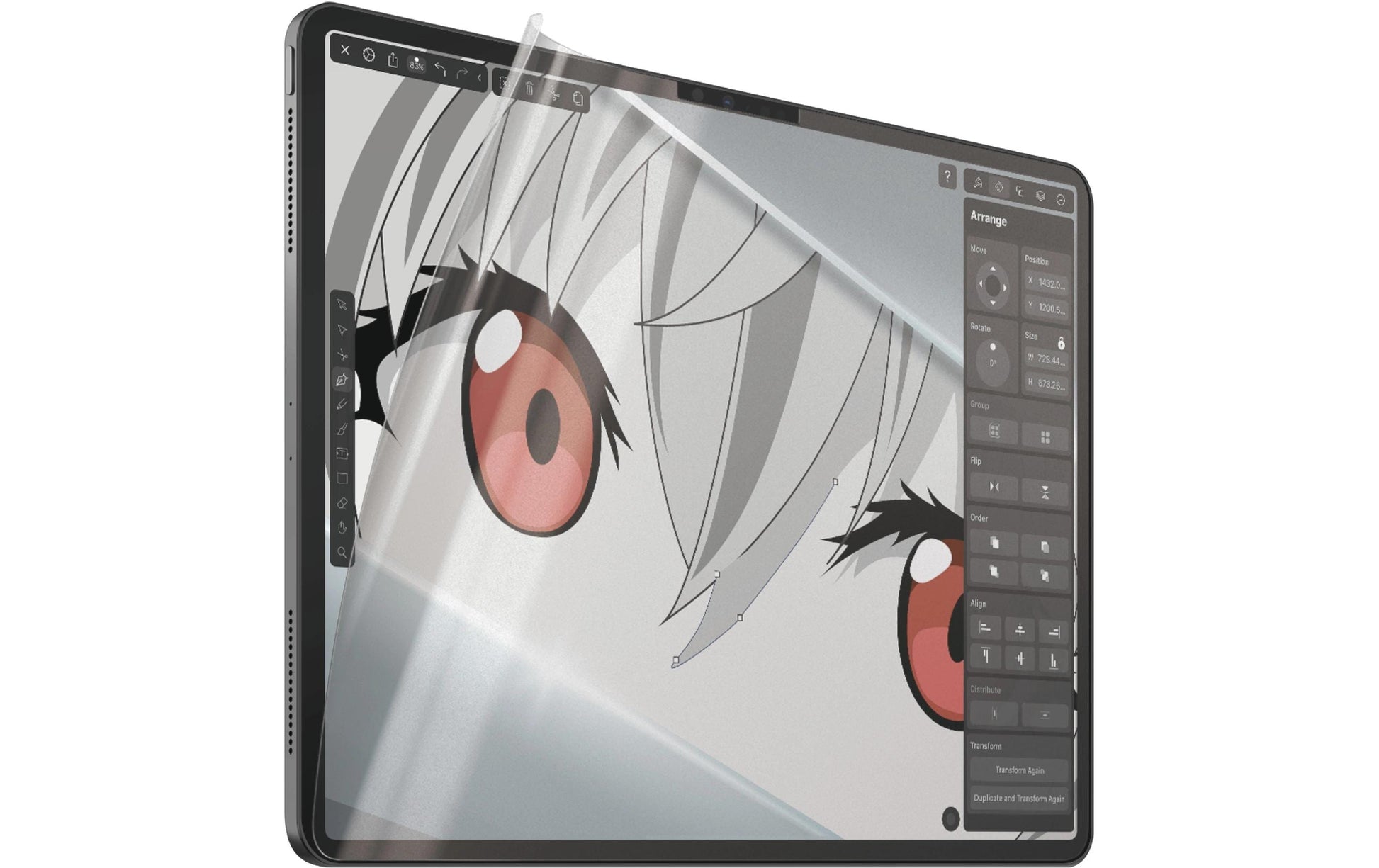 PanzerGlass GraphicPaper UWF Displayschutzfolie – für iPad Air 13 (M2/2024), 13"