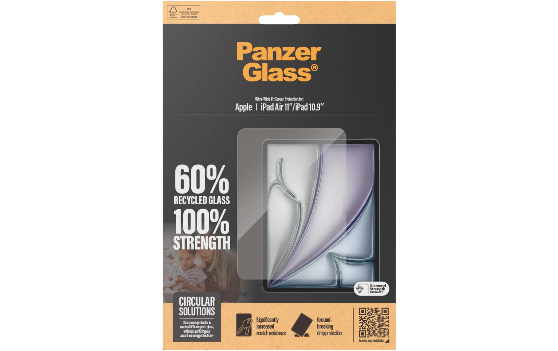 PanzerGlass Displayschutz – für iPad Air 11 (M2/2024), 11"