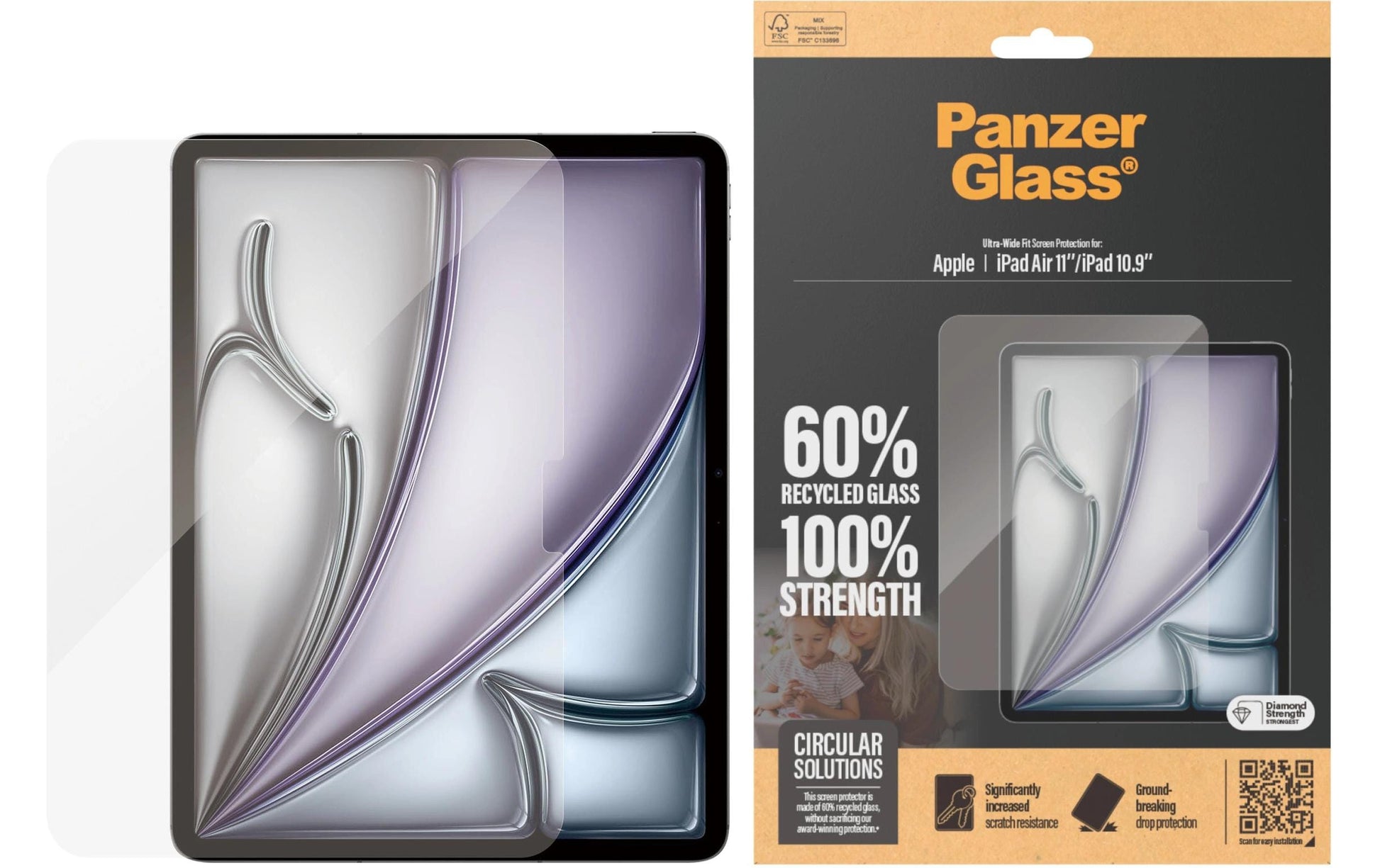 PanzerGlass Displayschutz – für iPad Air 11 (M2/2024), 11"