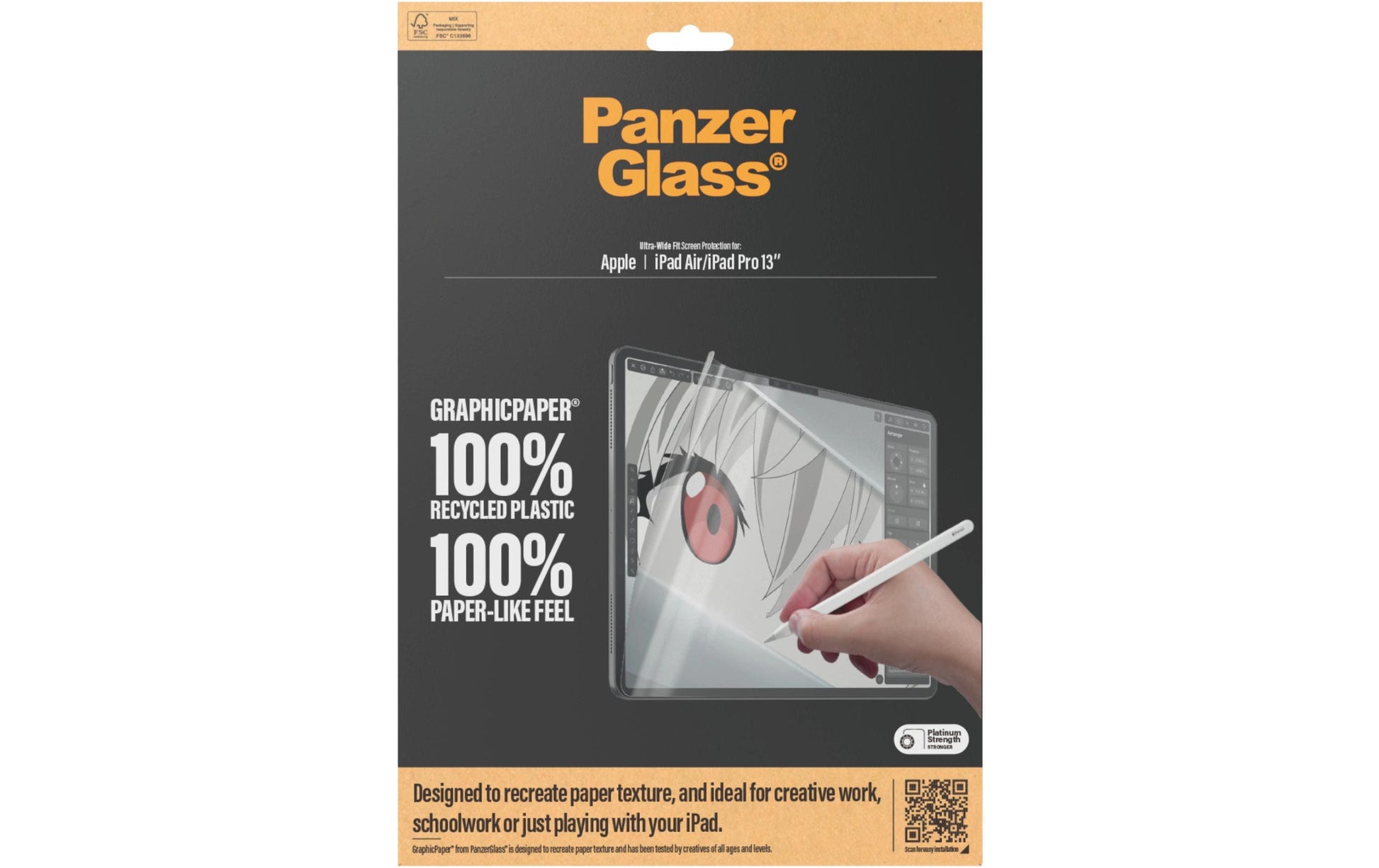 PanzerGlass GraphicPaper UWF Displayschutzfolie – für iPad Air 13 (M2/2024), 13"