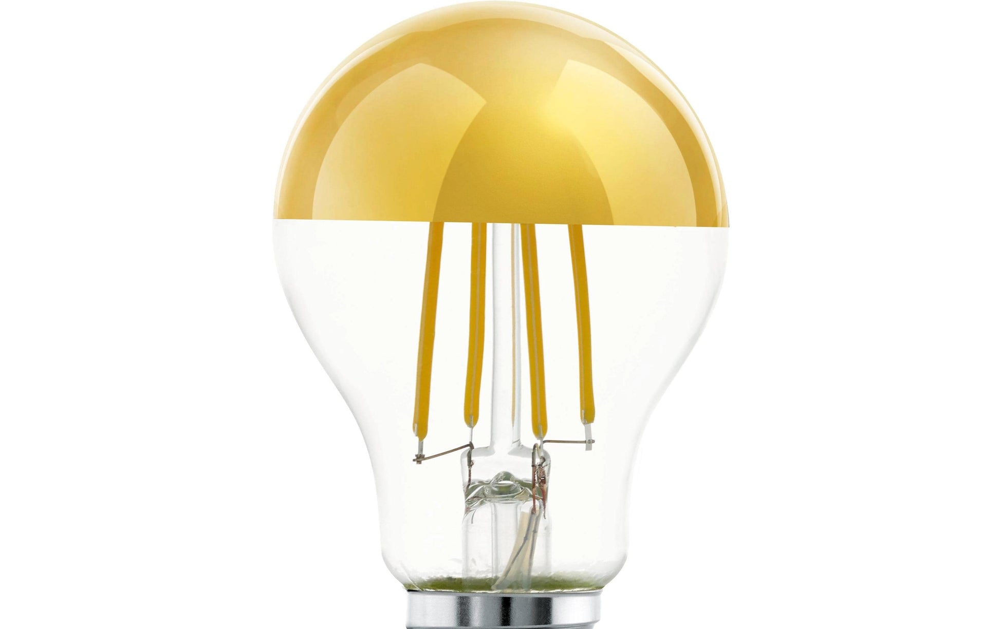 EGLO Leuchtmittel E27 Globus – Warmweiss 2700 K, 806 lm, 7,3 W – IP20 – 1 Stk. – Gold, Glas