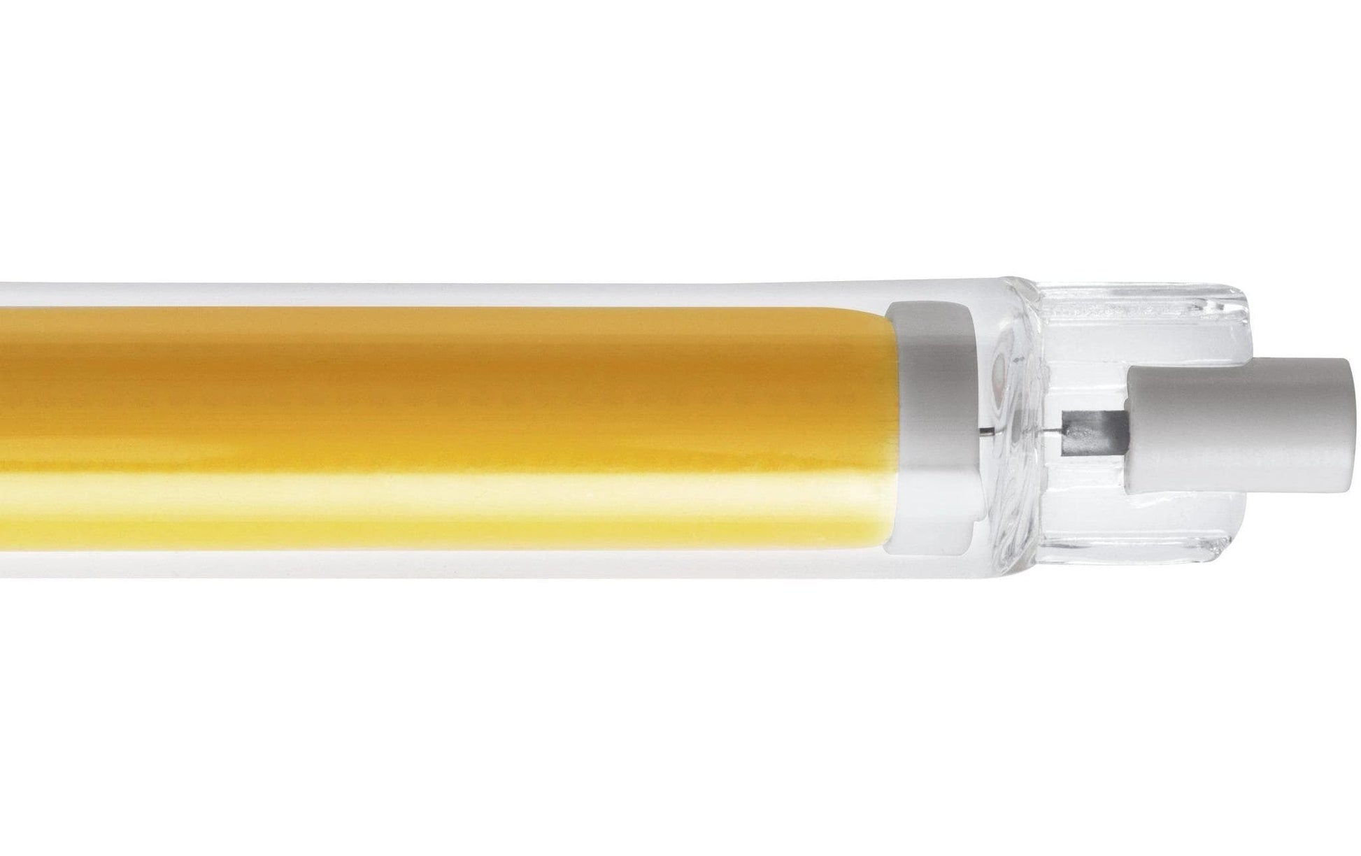 EGLO Leuchtmittel R7s Stabform – 806 lm, 8 W, Warmweiss 2700 K, dimmbar – IP20 – 1 Stk. – Transparent, Glas