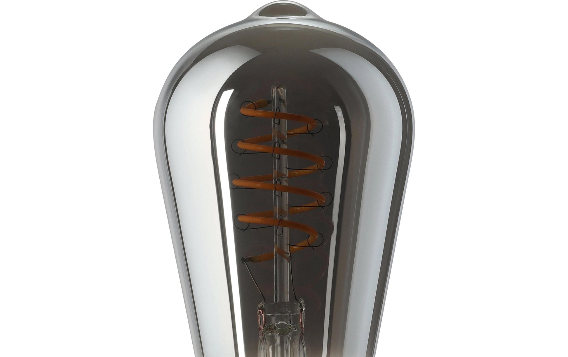 EGLO ST64 LED-Leuchtmittel Birnenform E27 – 4 W dimmbar, 150 lm, 2000 K Warmweiss, 360°, Smoky