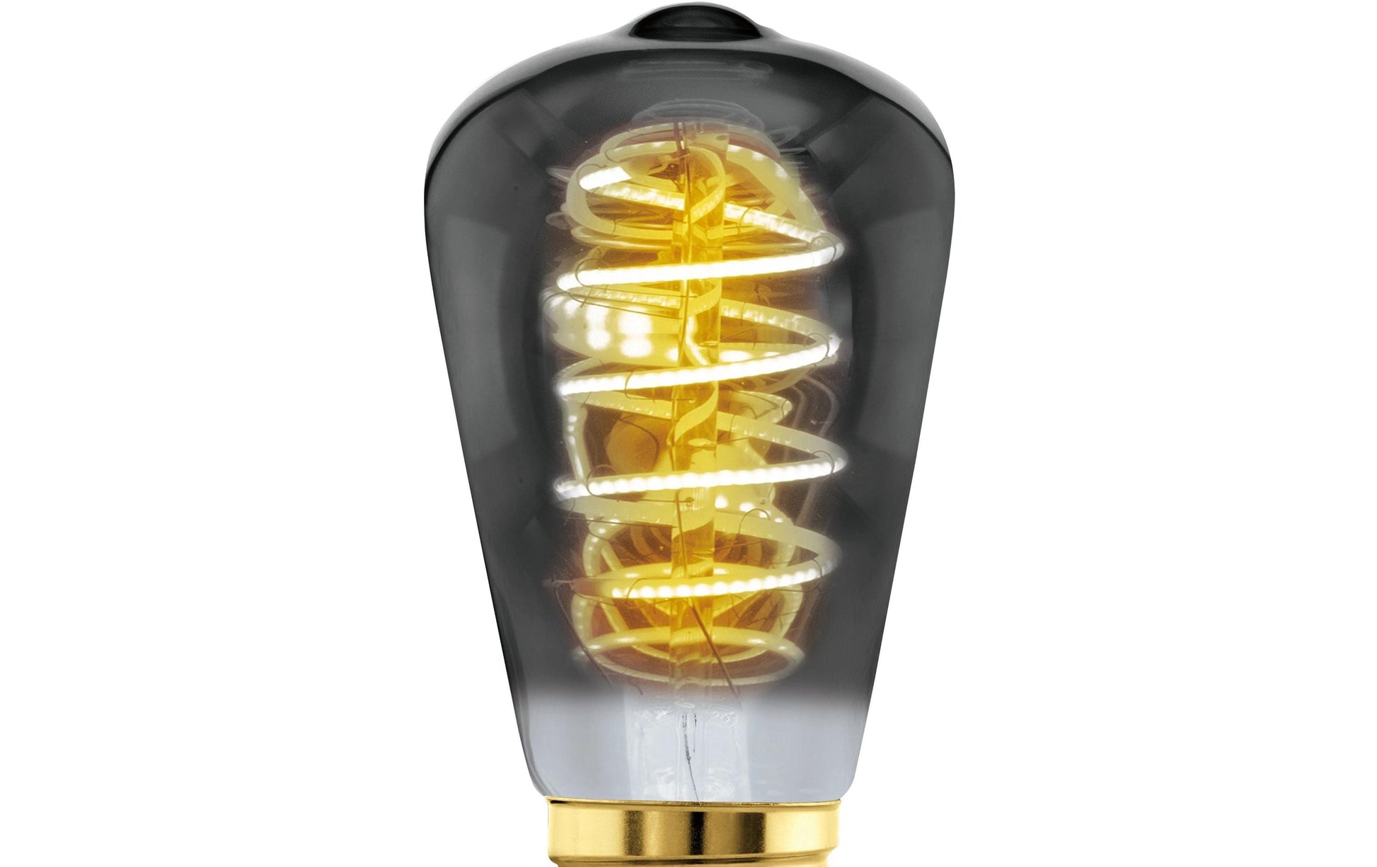 EGLO Leuchtmittel E27 ST48 – Warmweiss 2000 K, 100 lm, 4 W, dimmbar – IP20 – 1 Stk. – Schwarz, Glas