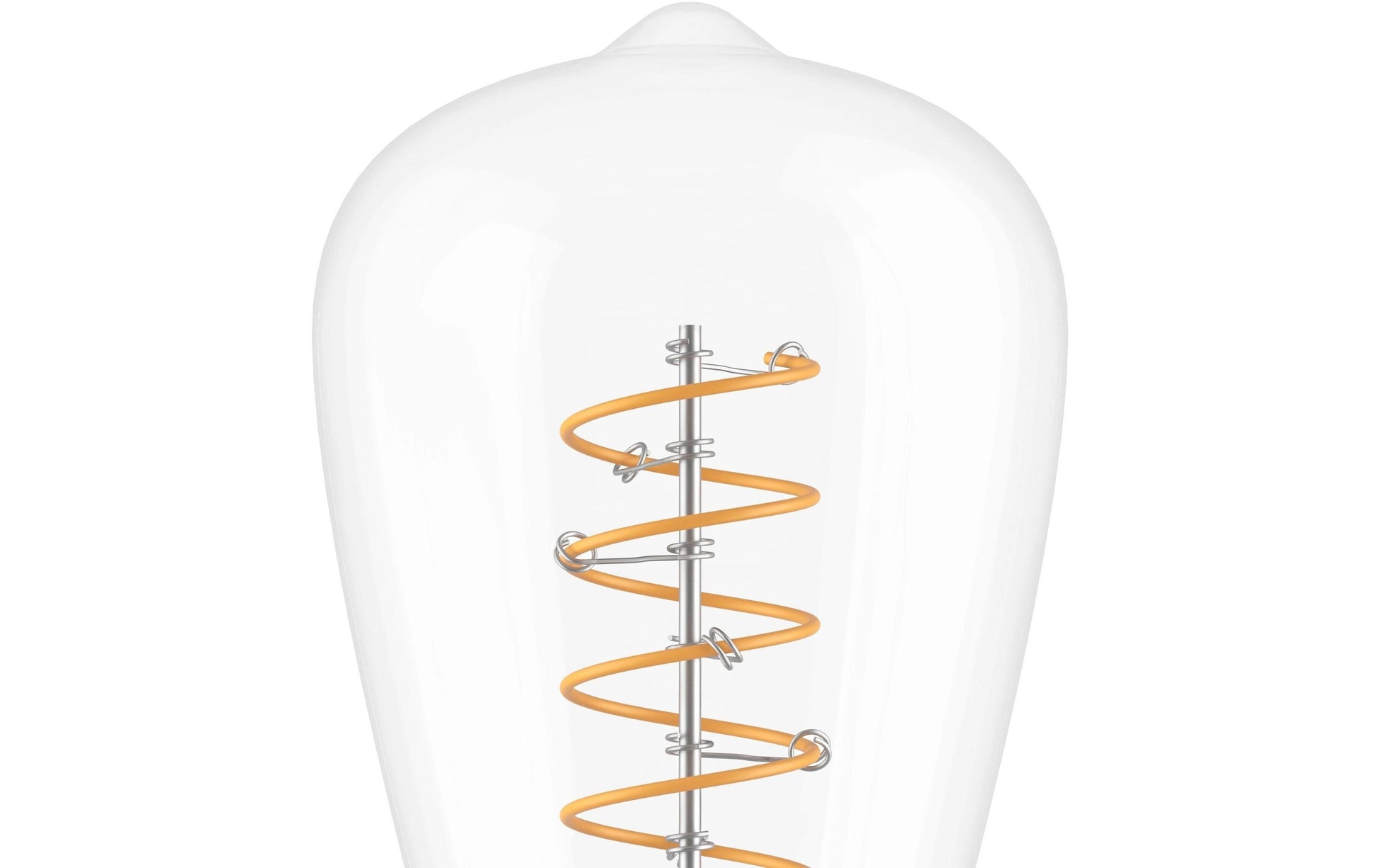 EGLO Leuchtmittel E27 ST64 – Warmweiss 2700 K, 806 lm, 7,3 W – IP20 – 1 Stk. – Transparent, Glas