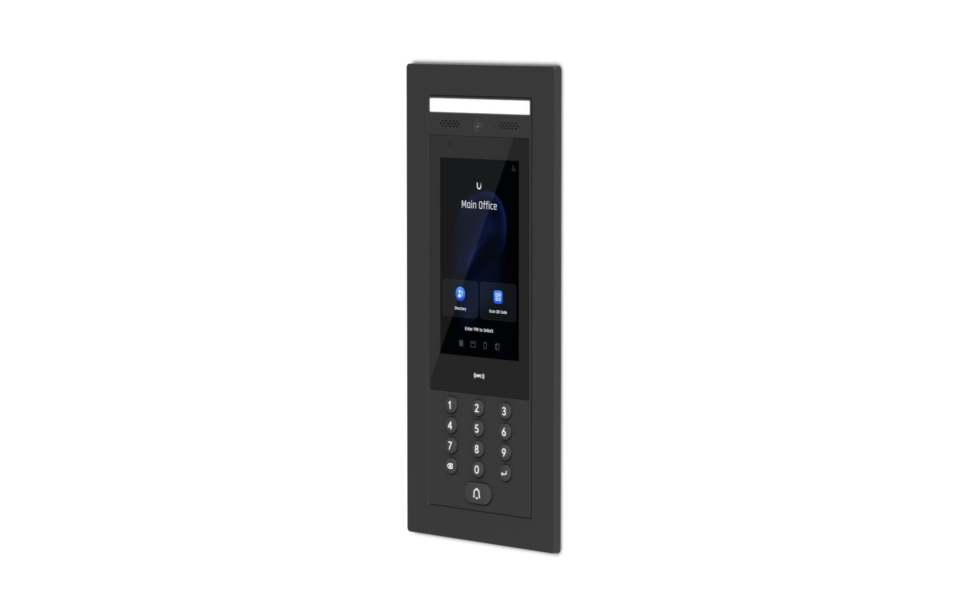 Ubiquiti UniFi Access Intercom flache Türklingel-Zubehör – Wand/Unterputz, schwarz, für UA-Intercom