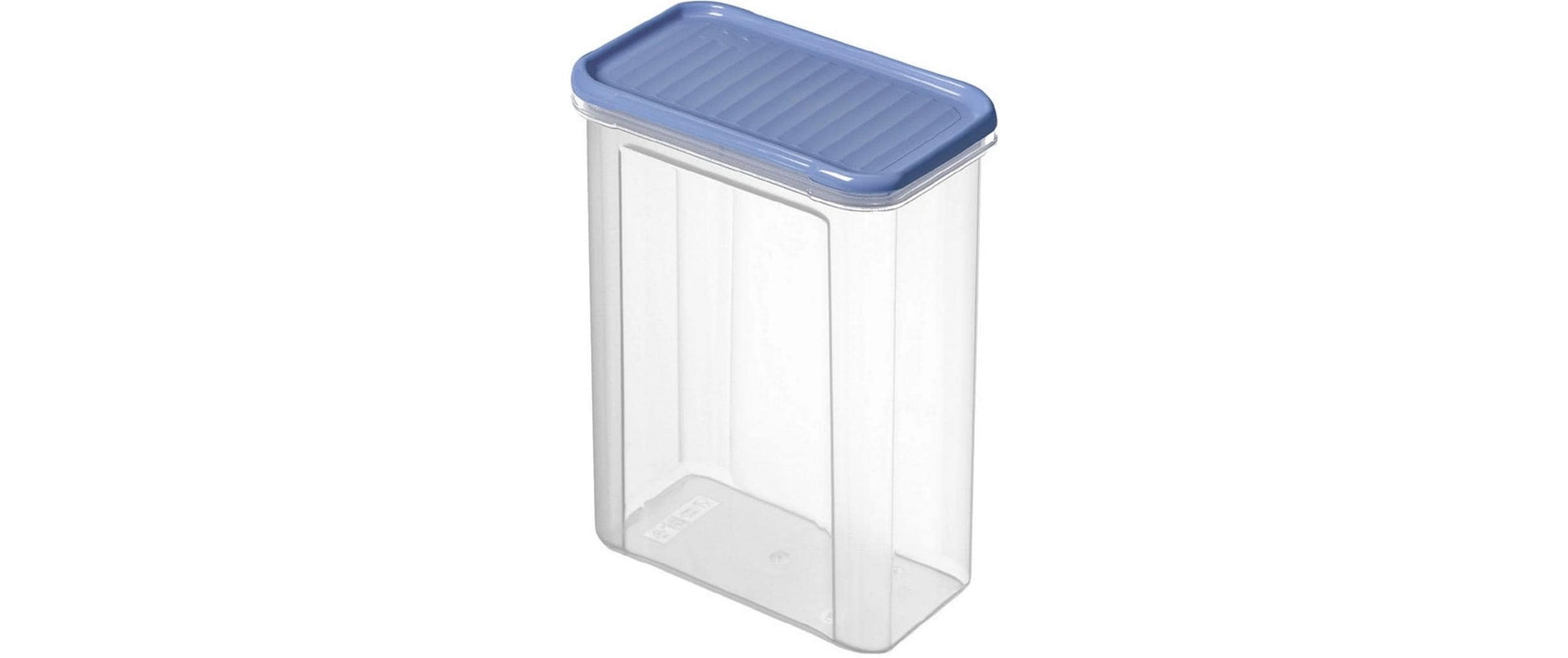 Rotho Vorratsdose 1,5 l, 9 × 16,5 × 19,5 cm, Polypropylen (PP), transparent/blau