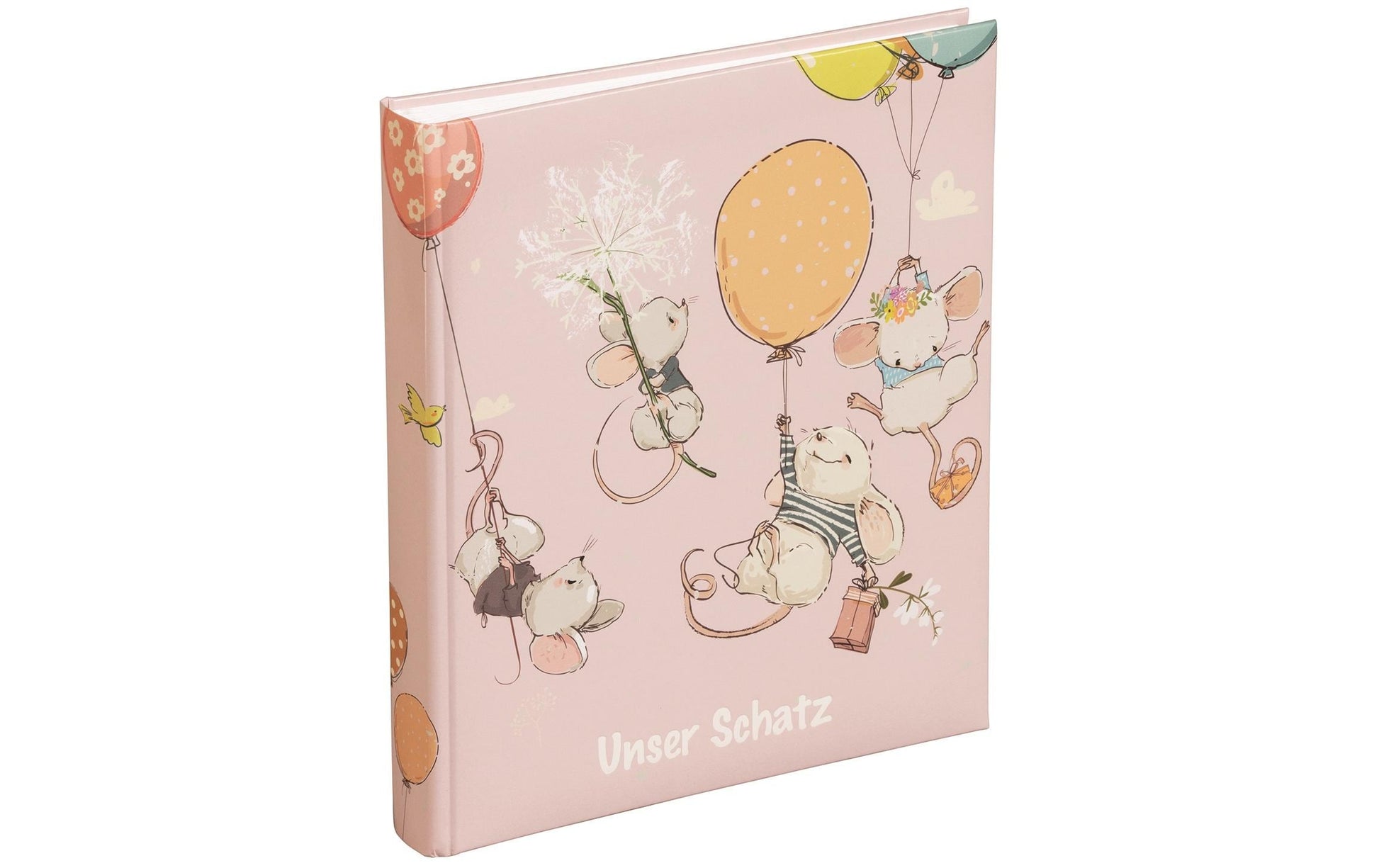 Pagna Babyalbum, 40 Seiten, Weiss, 20 × 25 cm, Rosa