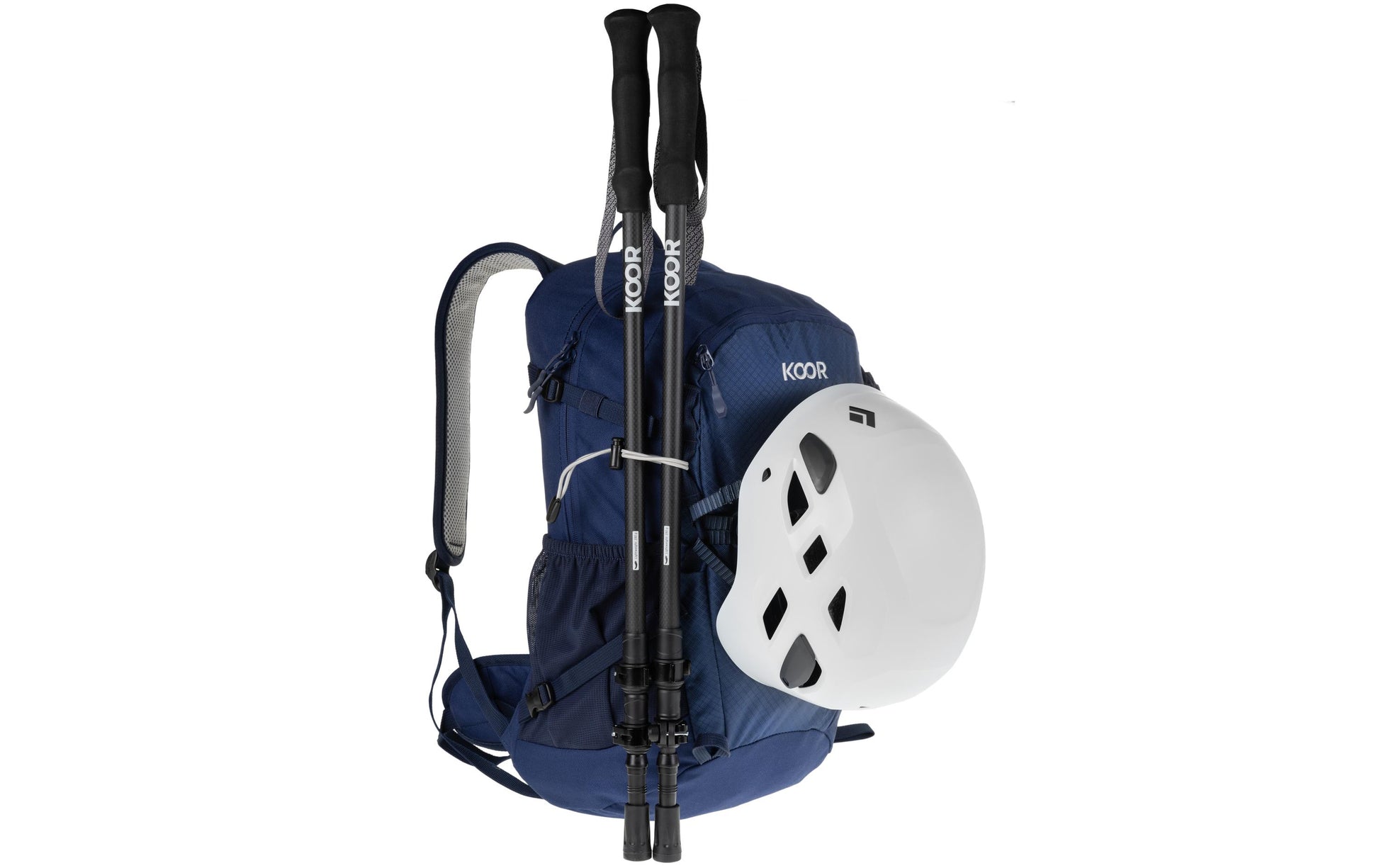 KOOR Wanderrucksack – 20 l, Nylon, Blau, Regenhülle