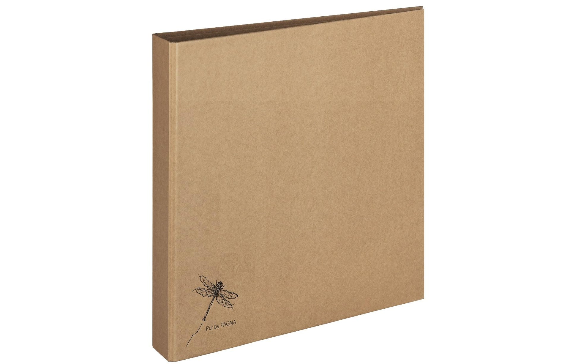 Pagna Ringbuch – A5 Hochformat – 2-Ring-Mechanik, Ø 25 mm, Rücken 35 mm – Natur, Karton, Recyceltes Material