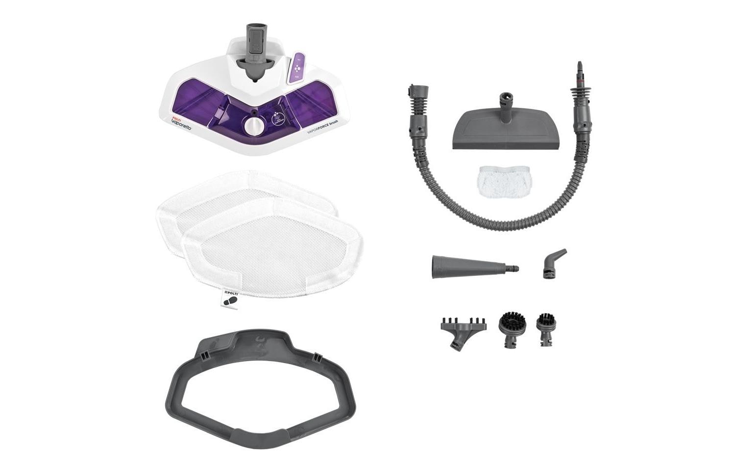 Polti Vaporetto SV440 Double – Dampfbesen – 1500 W, 0,3 l, Aufheizzeit 15 s, Weiss