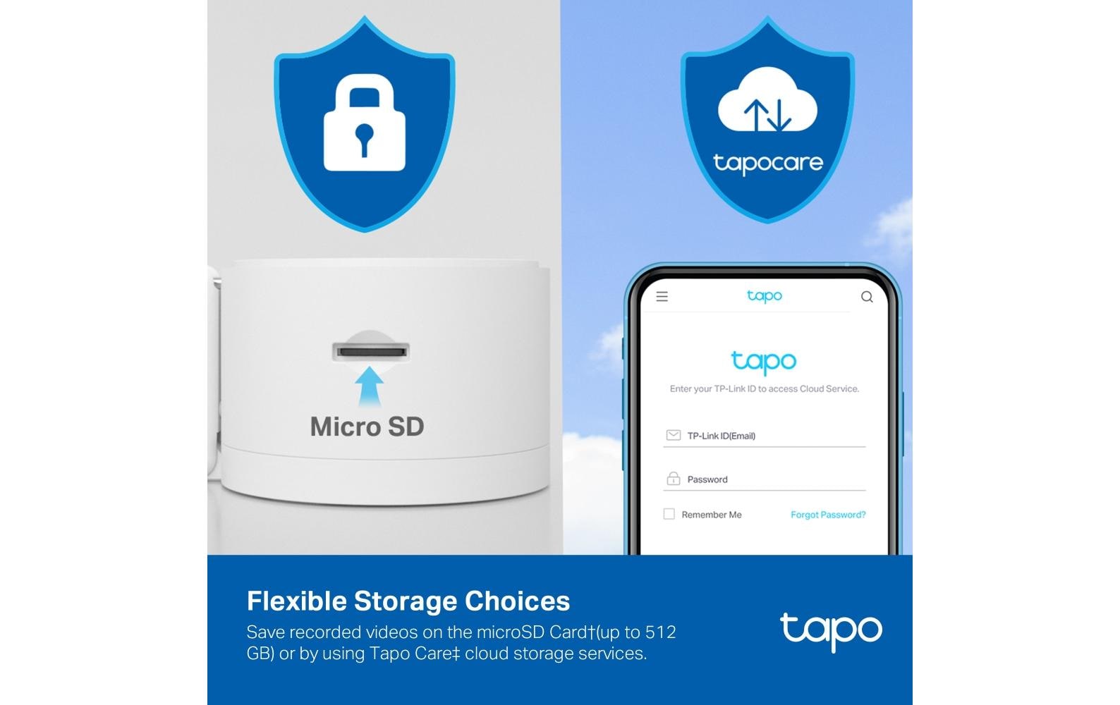 TP-Link Tapo C125 Wildkamera – 4 MP, Reichweite 10 m, microSD bis 512 GB, weiss