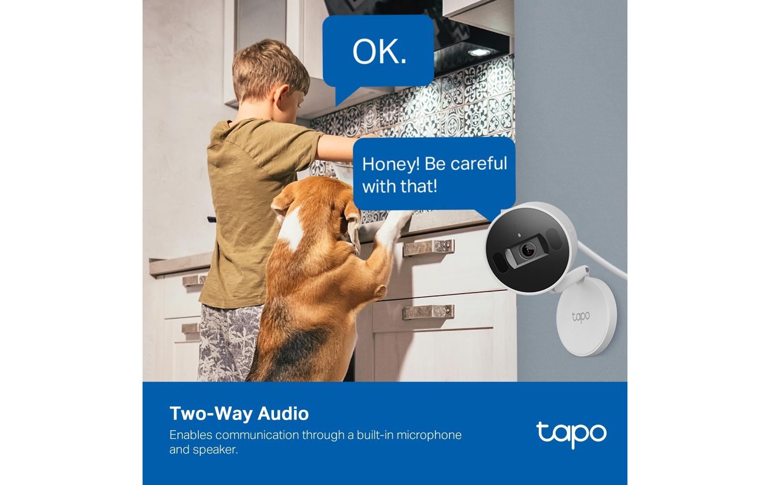 TP-Link Tapo C125 Wildkamera – 4 MP, Reichweite 10 m, microSD bis 512 GB, weiss