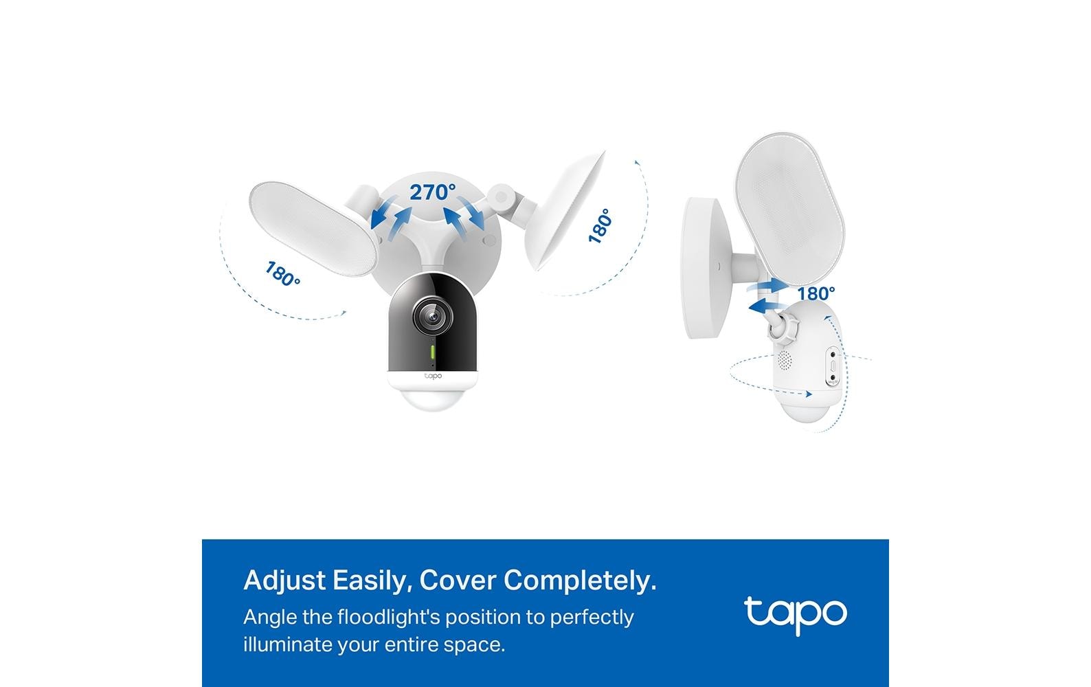 TP-Link Tapo C720 IP-Sicherheitskamera – 4 MP, Nachtsicht 10 m, IP65, Weiss