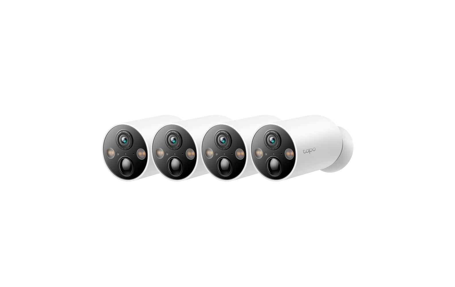 TP-Link Tapo C425 Wildkamera – 4 MP, Reichweite 15 m, IP66, Weiss, 4er-Pack
